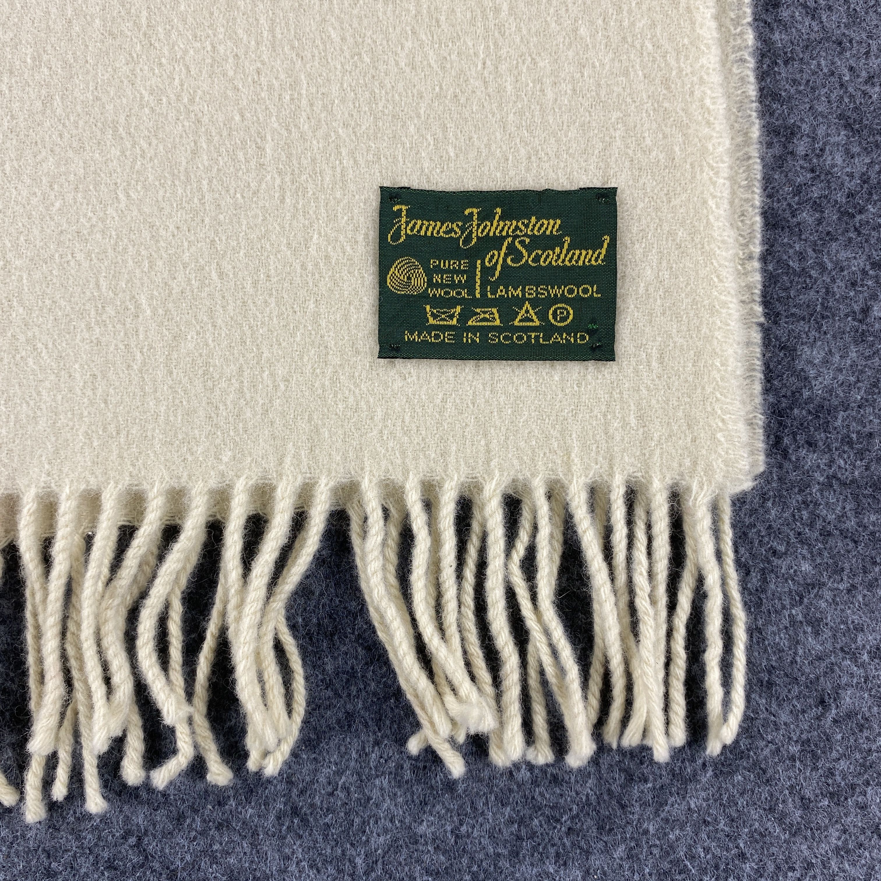 Vintage James Johnston Scarf # Muffler # Neckwear # z # D513 Size ONE SIZE - 3 Thumbnail