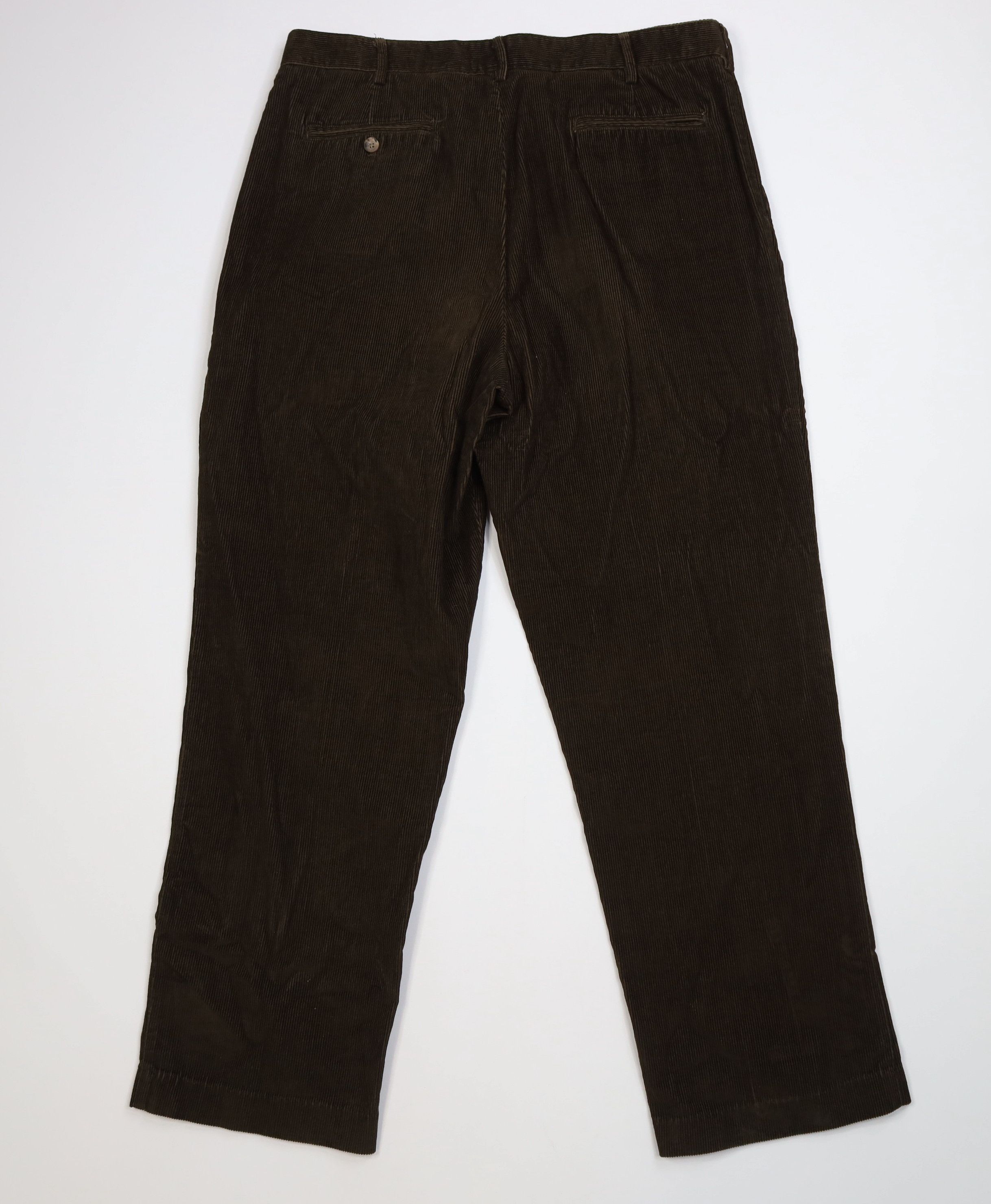 Vintage Vintage 90s Streetwear Pleated Wide Leg Corduroy Chino Pants Size US 36 / EU 52 - 7 Thumbnail