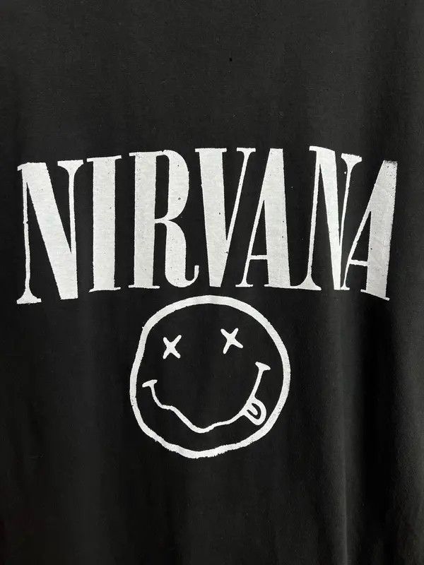 Band Tees Vintage Nirvana Smiley Face Band Tee Shirt Size US XL / EU 56 / 4 - 3 Thumbnail