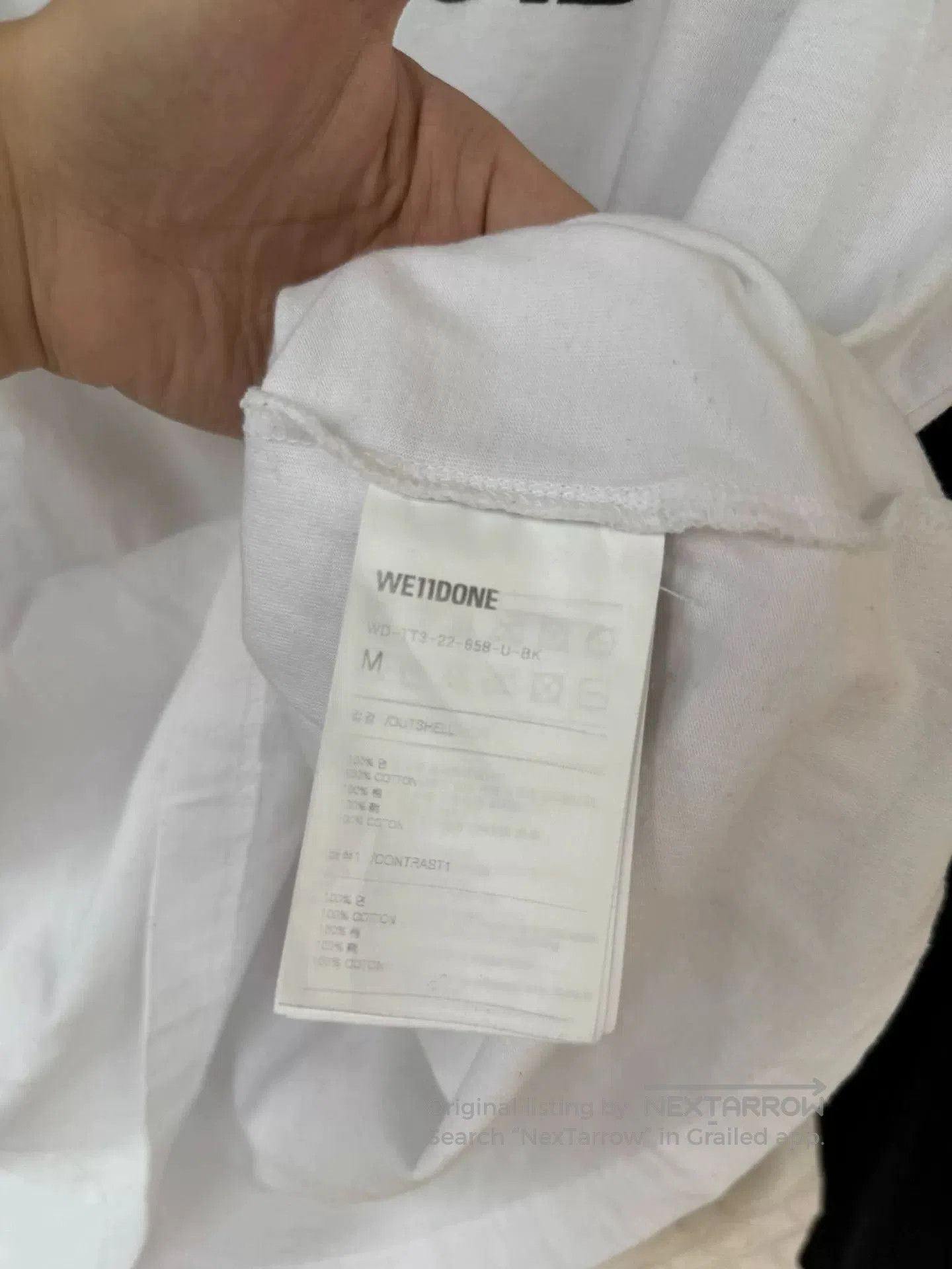 WE11DONE We11done Logo Long Sleeve Shirt Size M. Size US M / EU 48-50 / 2 - 3 Thumbnail