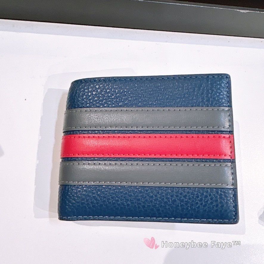 Coach Id Billfold Wallet With Varsity Stripe CDC89 Size ONE SIZE - 1 Thumbnail