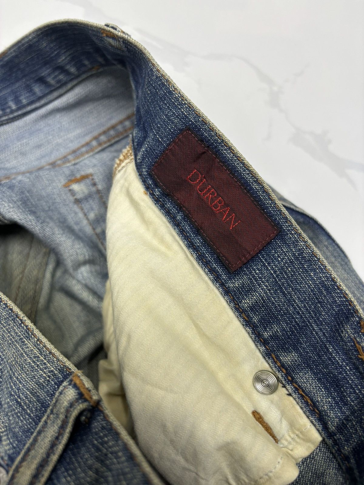 Yohji Yamamoto 🔥D’URBAN RUSTY DENIM MUD WASH LOOSE FIT JEANS Size US 32 / EU 48 - 9 Thumbnail