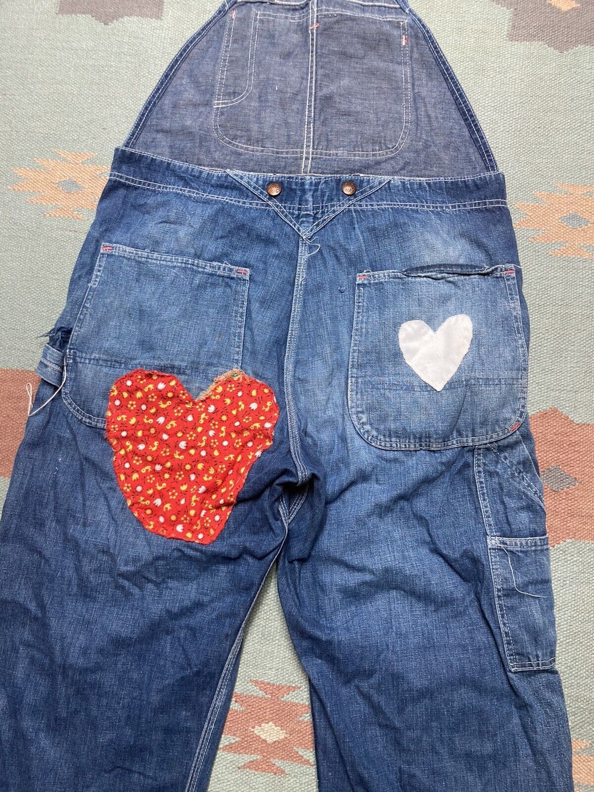 Big Mac × Vintage 50s Penneys Big Mac overalls denim farm patch low back 36x29 Size US 36 / EU 52 - 9 Thumbnail