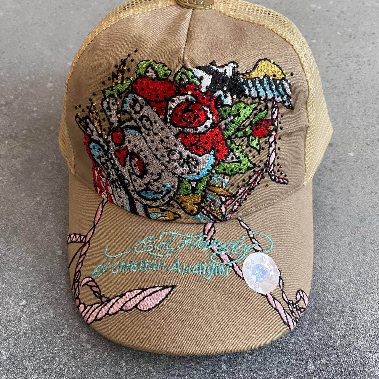 Ed Hardy Ed Hardy Y2K Vintage Mullticolour Mesh Trucker Hat Cap Size ONE SIZE - 2 Thumbnail
