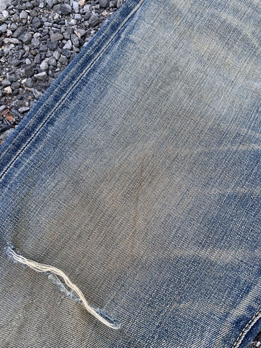 Edwin VINTAGE EDWIN SELVEDGE BUCKLE BACK RUSTY DISTRESSED DENIM Size US 33 - 24 Thumbnail