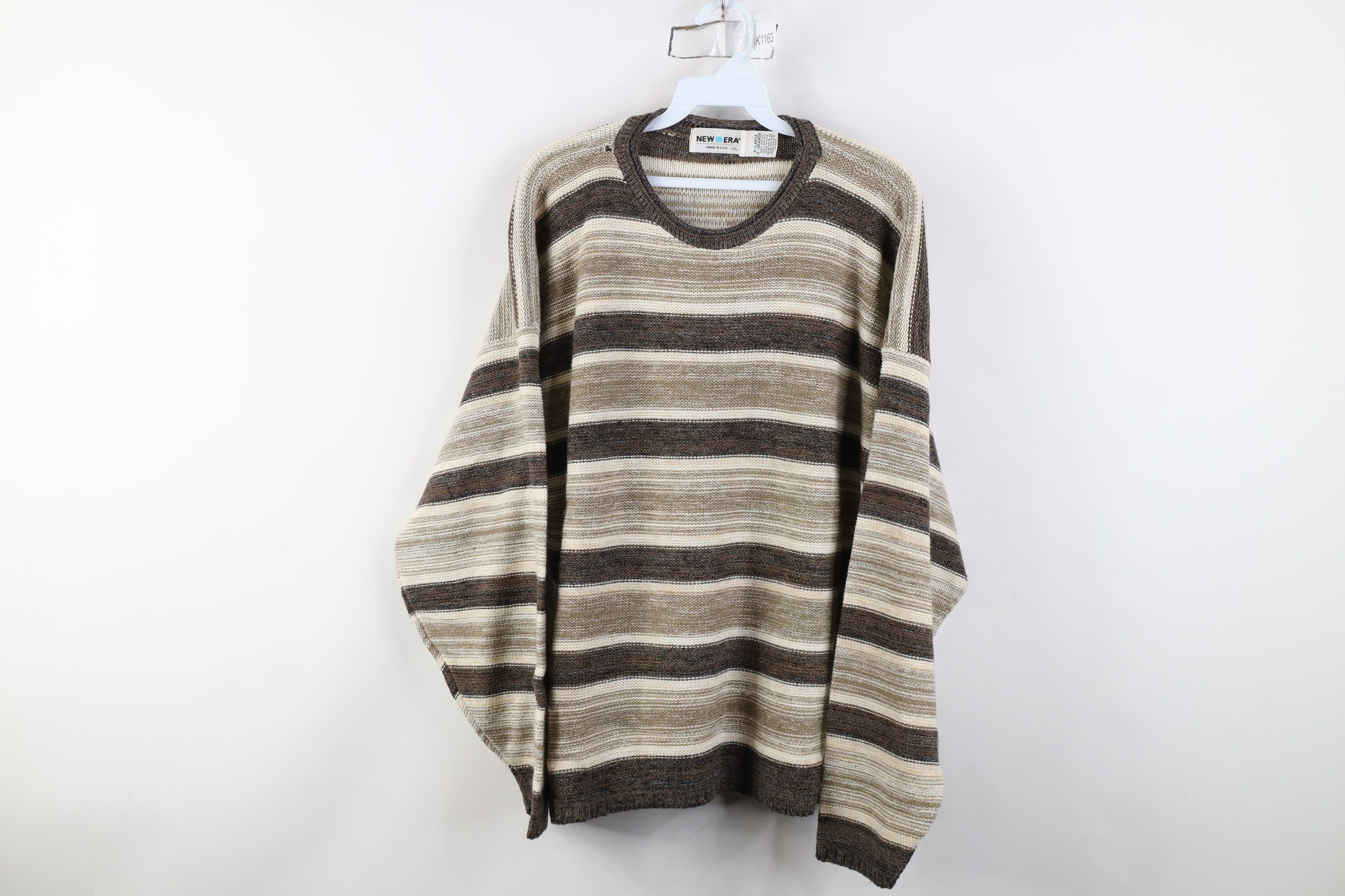 Vintage Vintage 90s Streetwear Marled Knit Sweater Earth Tone USA Size XL / US 12-14 / IT 48-50 - 1 Thumbnail