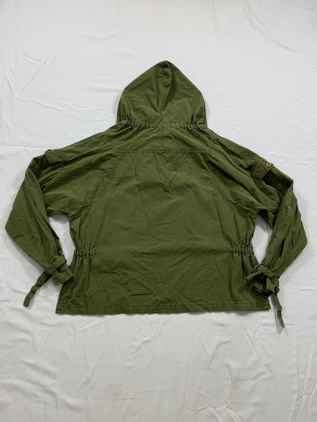 Vintage Vintage Military Rip Stop Poplin Jacket Hoodie Size US L / EU 52-54 / 3 - 4 Thumbnail