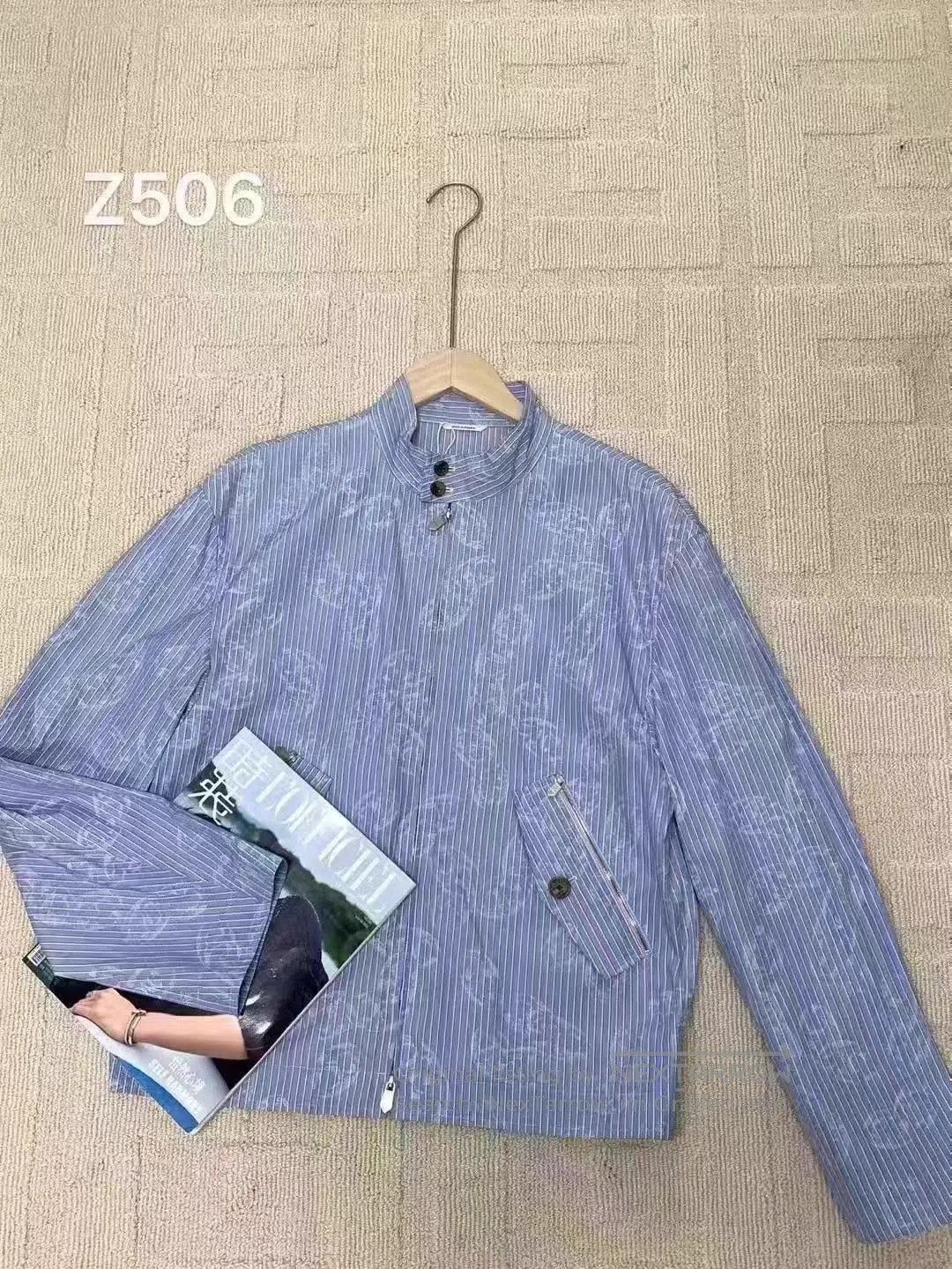 Hermes Blue Striped Patterned Light Jacket Size M. Size US M / EU 48-50 / 2 - 1 Thumbnail