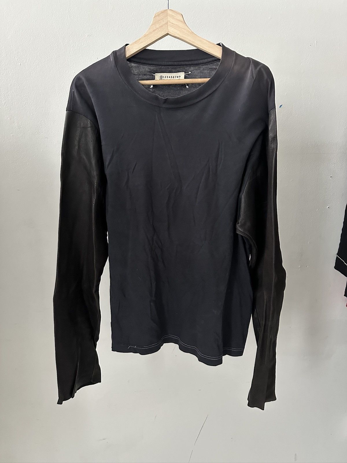 Maison Margiela 2004 Artisanal Leather Reconstructed Longsleeve Shirt Size US M / EU 48-50 / 2 - 1 Thumbnail
