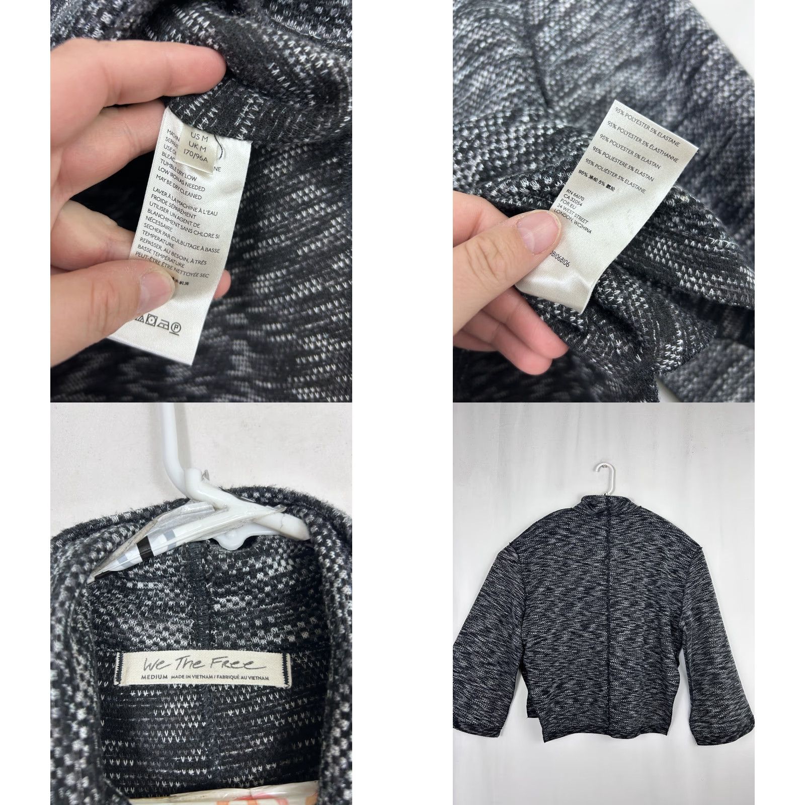 Free People Free People Shirt Women M Gray Turtleneck Long Sleeve Oversized Knit Sweater Tunic Polyester Size M / US 6-8 / IT 42-44 - 8 Thumbnail
