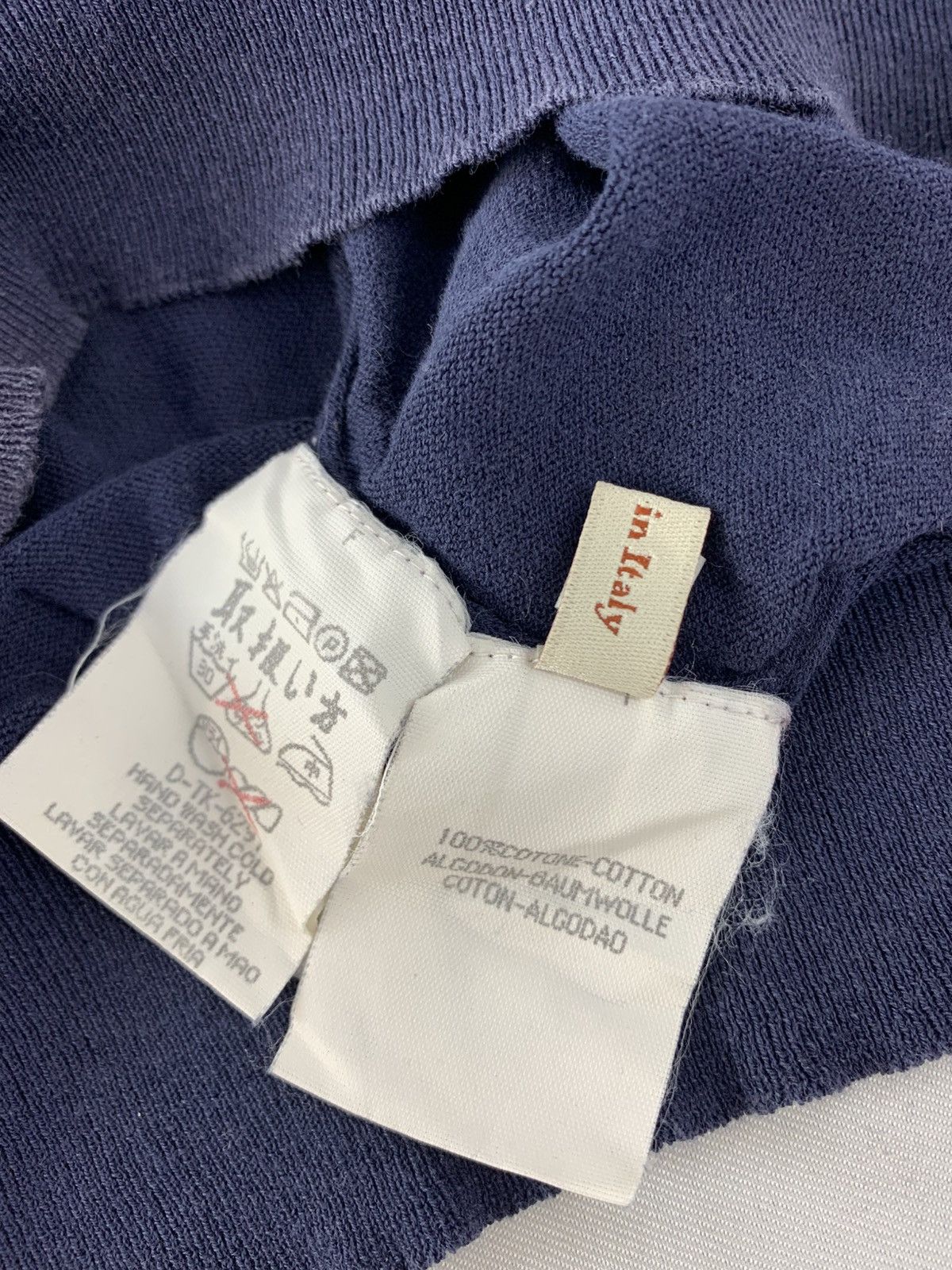 Ermenegildo Zegna Ermenegildo Zegna Plain Minimalist Polo Tee T shirt Size US L / EU 52-54 / 3 - 7 Thumbnail