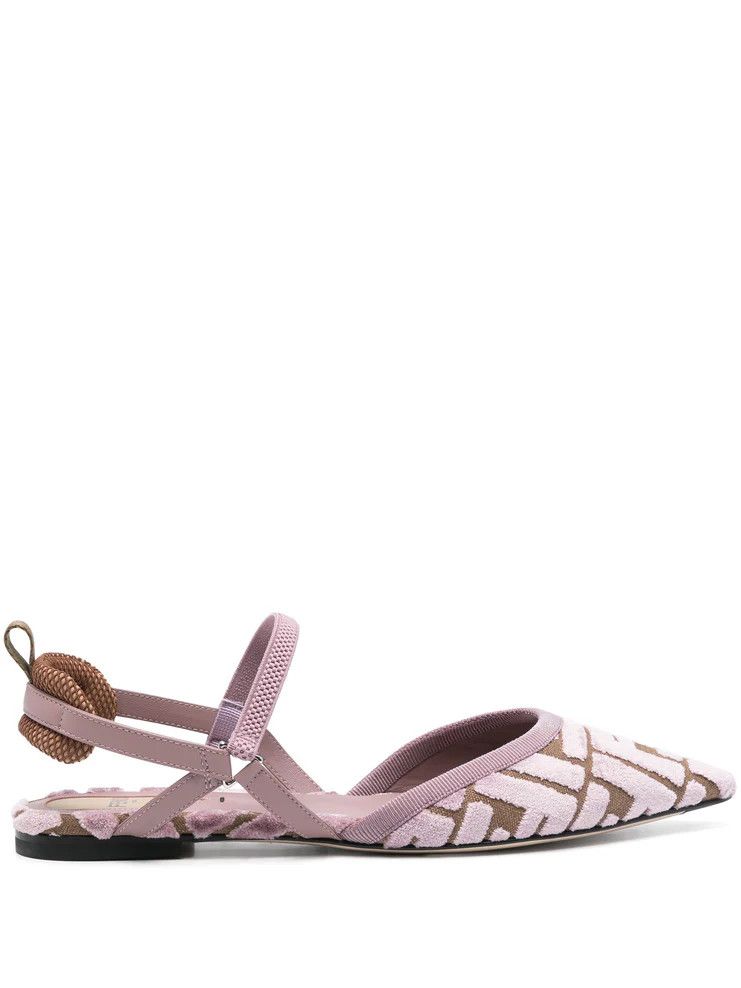 Fendi o1s1wg110825 Colibri Lite Flats in Pink Size US 8 / IT 38 - 2 Thumbnail
