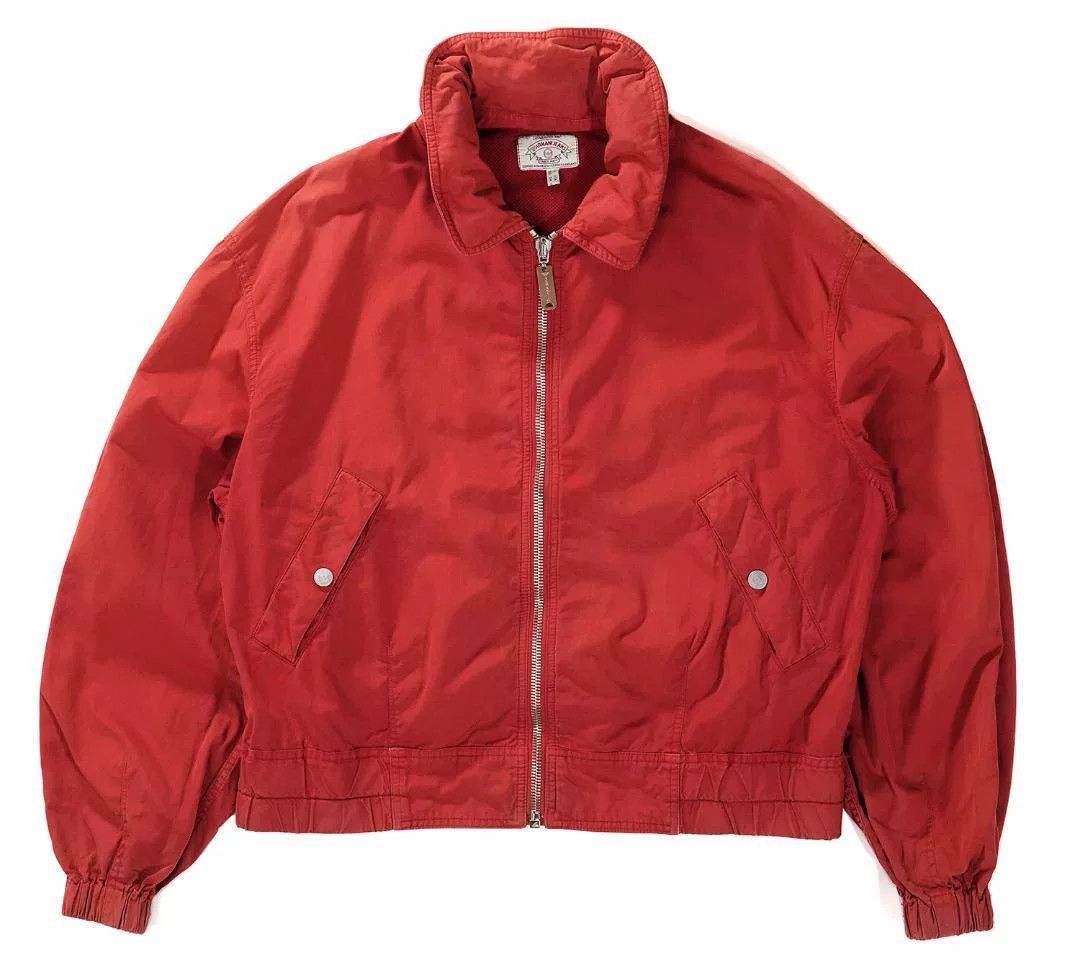 Armani 90s Armani Jeans Red Flight Jacket Size US M / EU 48-50 / 2 - 1 Thumbnail