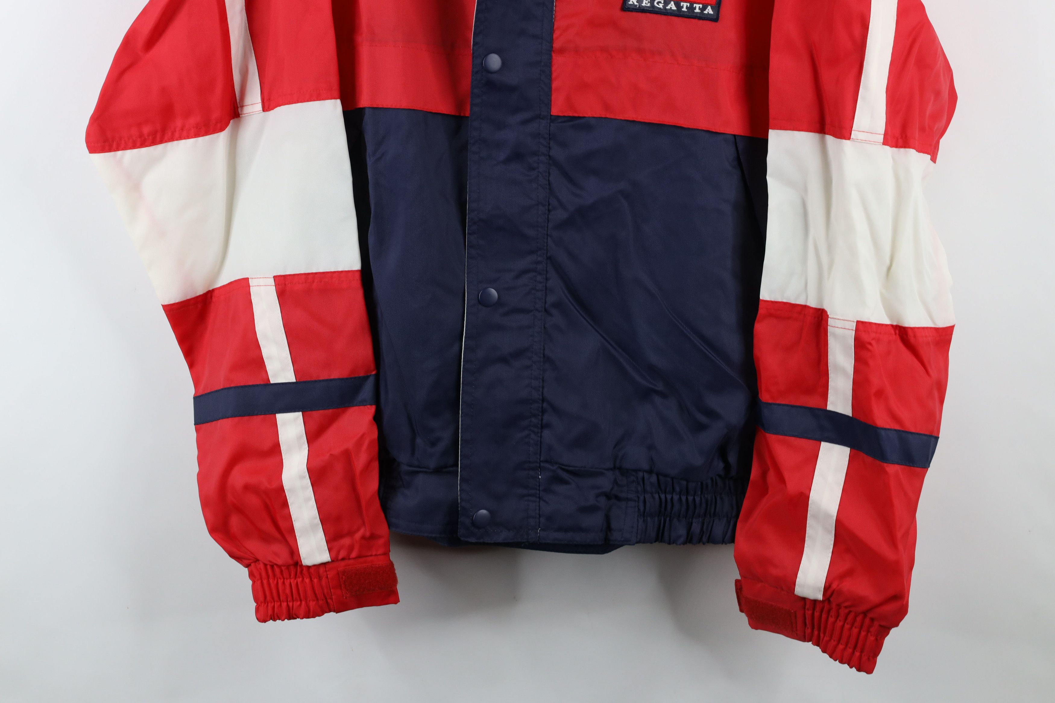 Vintage Vintage 90s Streetwear Block Regatta Boat Windbreaker Jacket Size US L / EU 52-54 / 3 - 3 Thumbnail