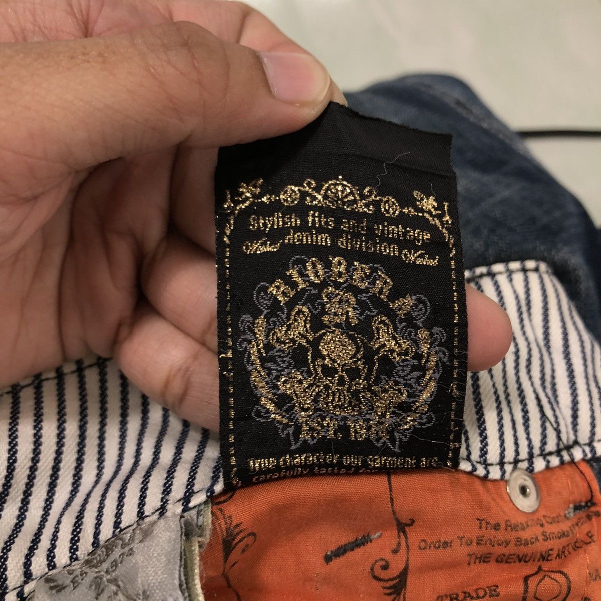 Japanese Brand 🔥Rare Bowcut Denim Distressed Jeans Riobera Designer Size US 30 / EU 46 - 16 Thumbnail