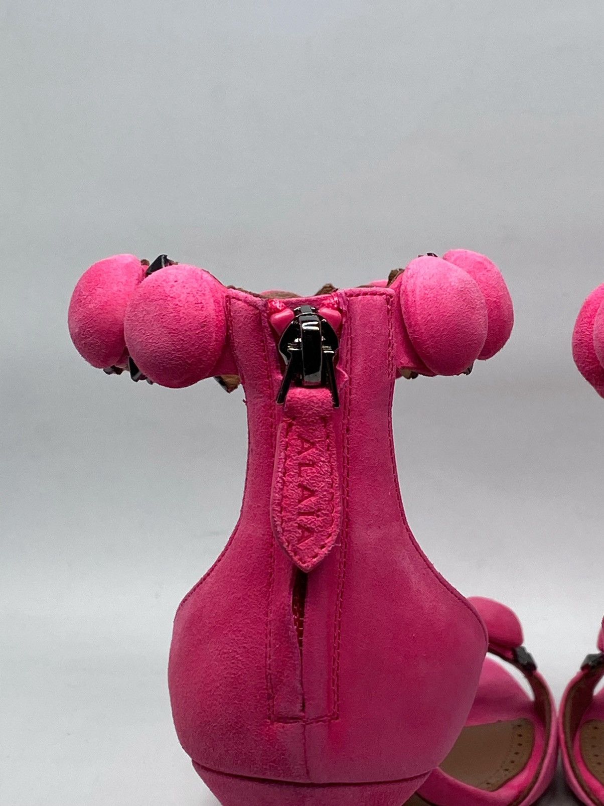 Alaia Alaia Bombe 90 Studded Suede Leather Sandals size 38.5 Size US 8.5 / IT 38.5 - 11 Thumbnail