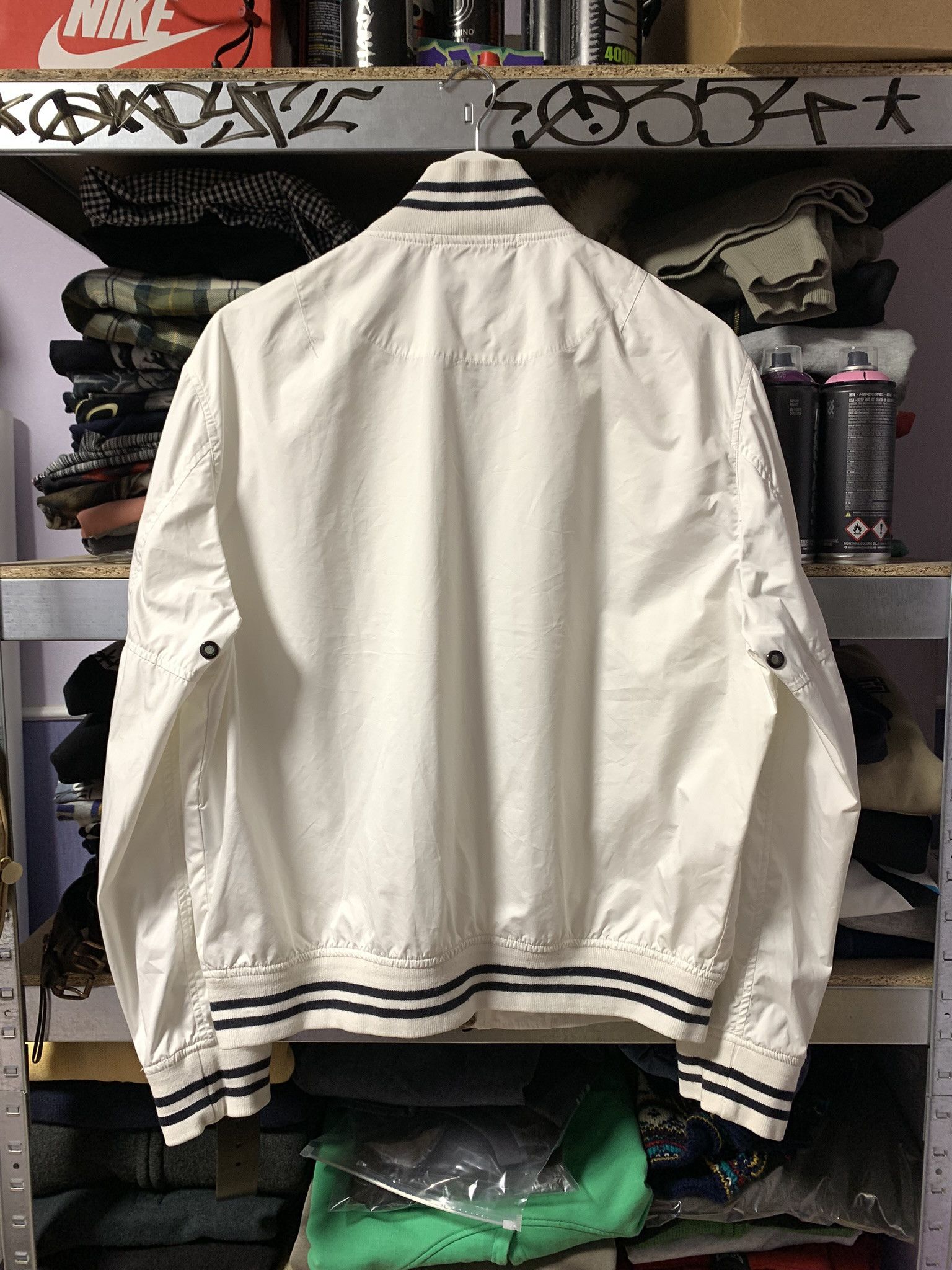 Polo Ralph Lauren Ralph Lauren Men's Windbreaker Bomber Jacket Luxury White L Size US L / EU 52-54 / 3 - 9 Thumbnail