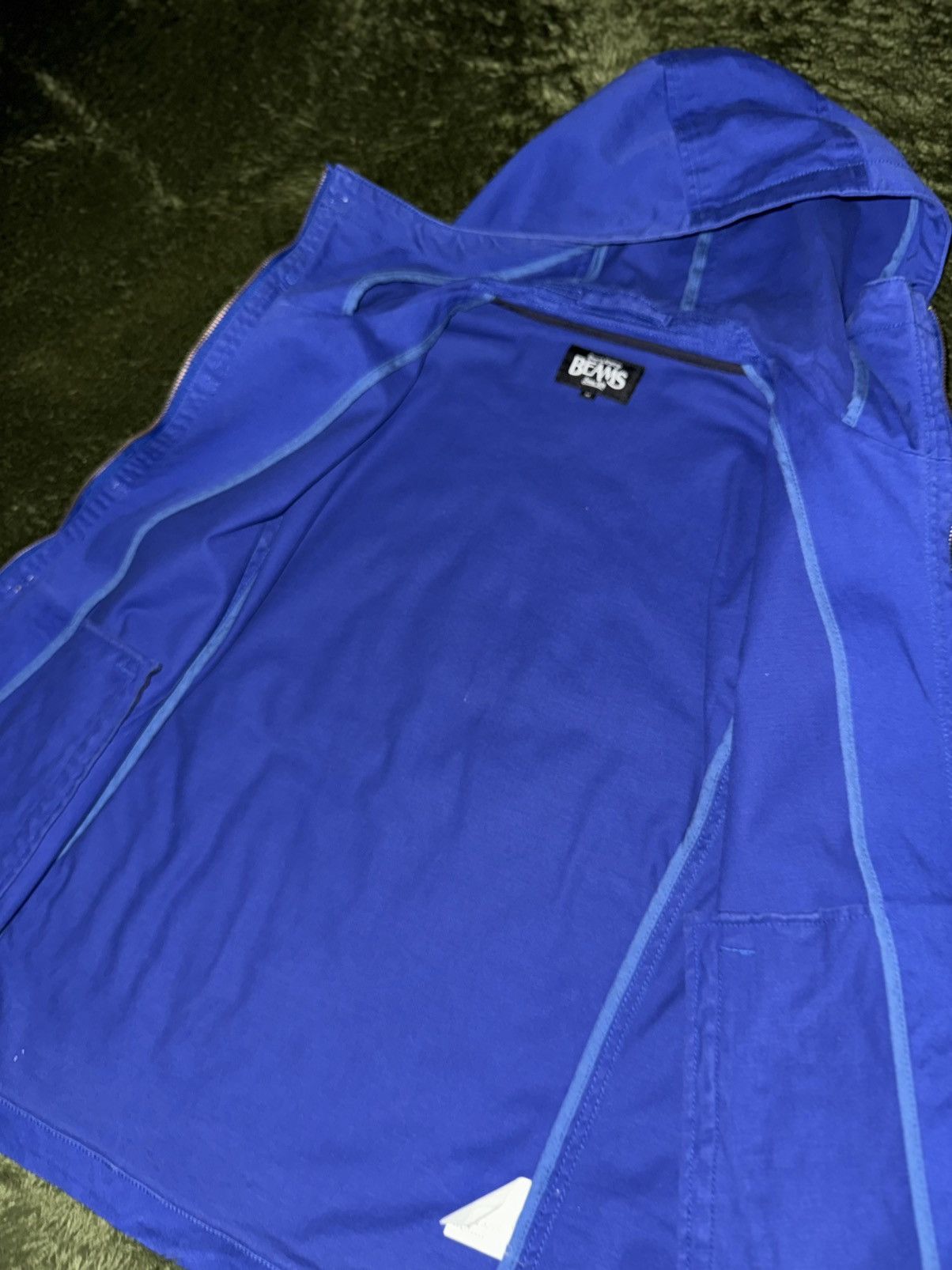 Beams Japan [M] BEAMS Two-Way Hooded Cotton Jacket Blue Size US L / EU 52-54 / 3 - 5 Thumbnail