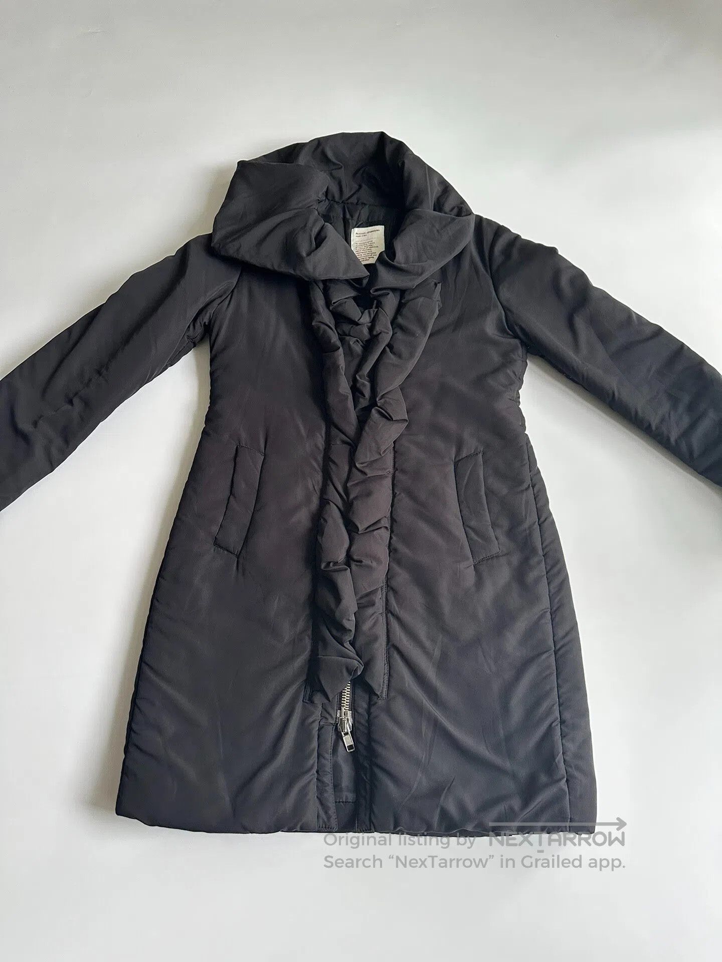 Hussein Chalayan HUSSEIN CHALAYAN Asymmetric pleated cotton jacket| Size L / US 10 / IT 46 - 1 Thumbnail