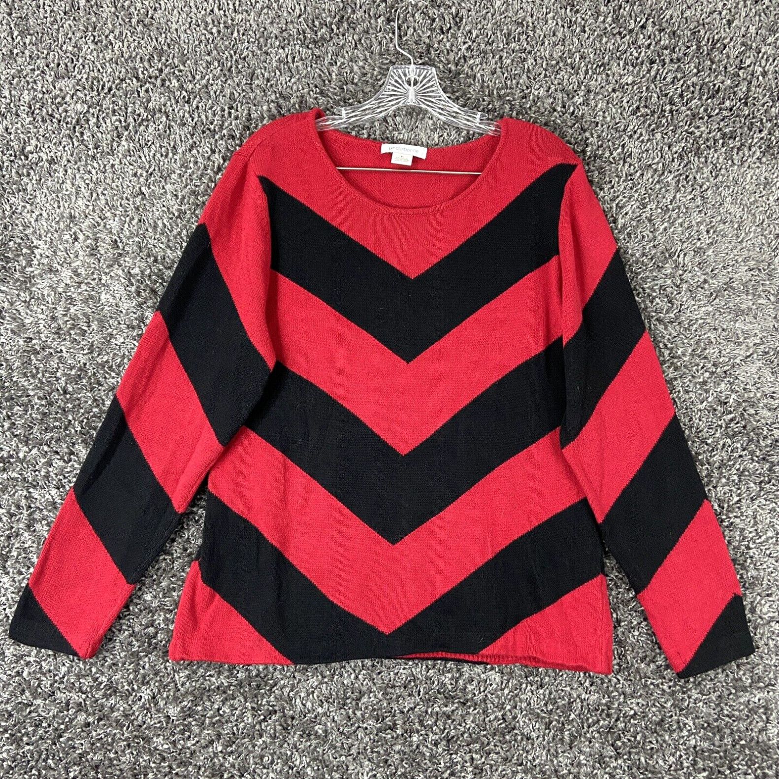 Liz claiborne striped sweater best sale