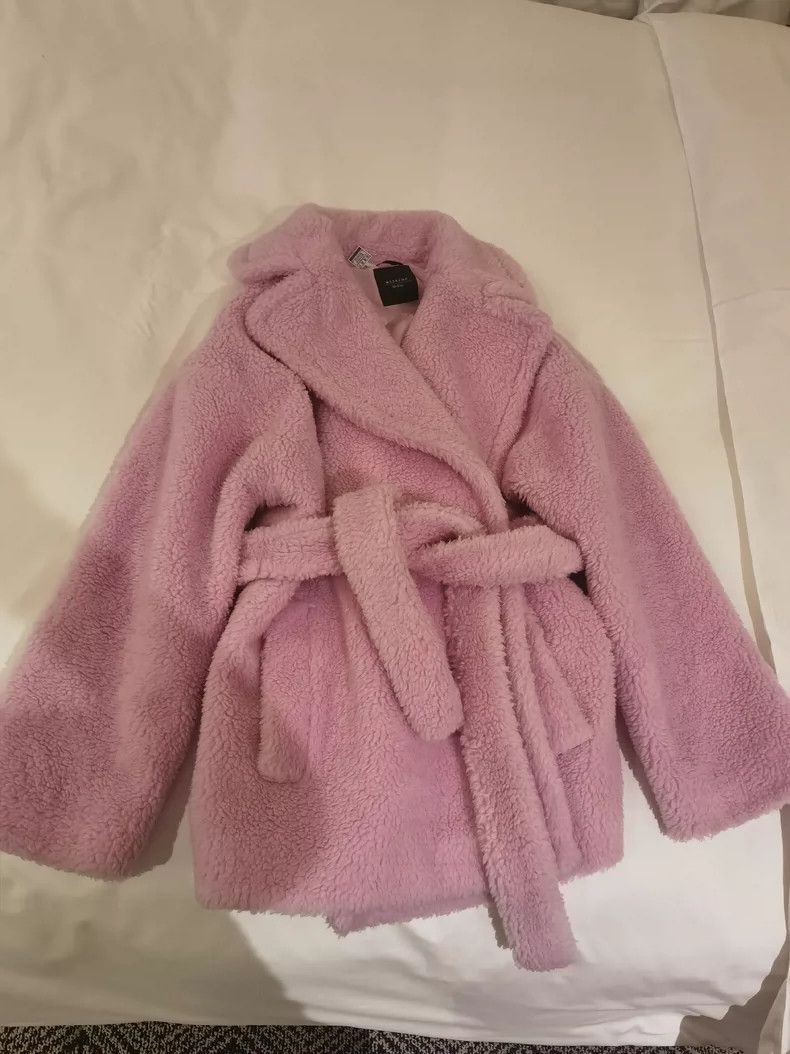 Max Mara Max Mara Pink Teddy Coat Size M / US 6-8 / IT 42-44 - 3 Thumbnail