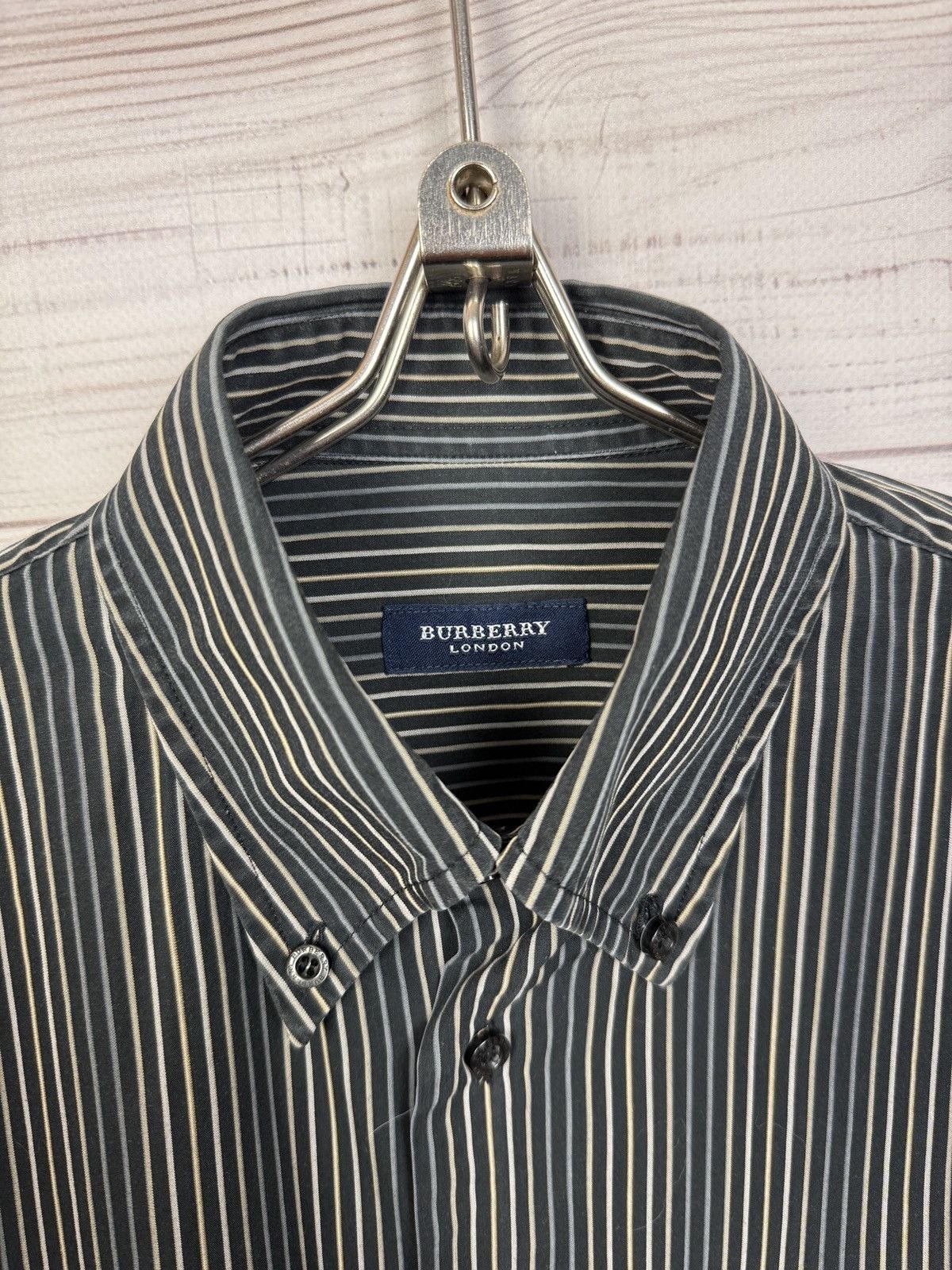 Burberry Vintage Burberry Striped Shirt Size US S / EU 44-46 / 1 - 9 Thumbnail