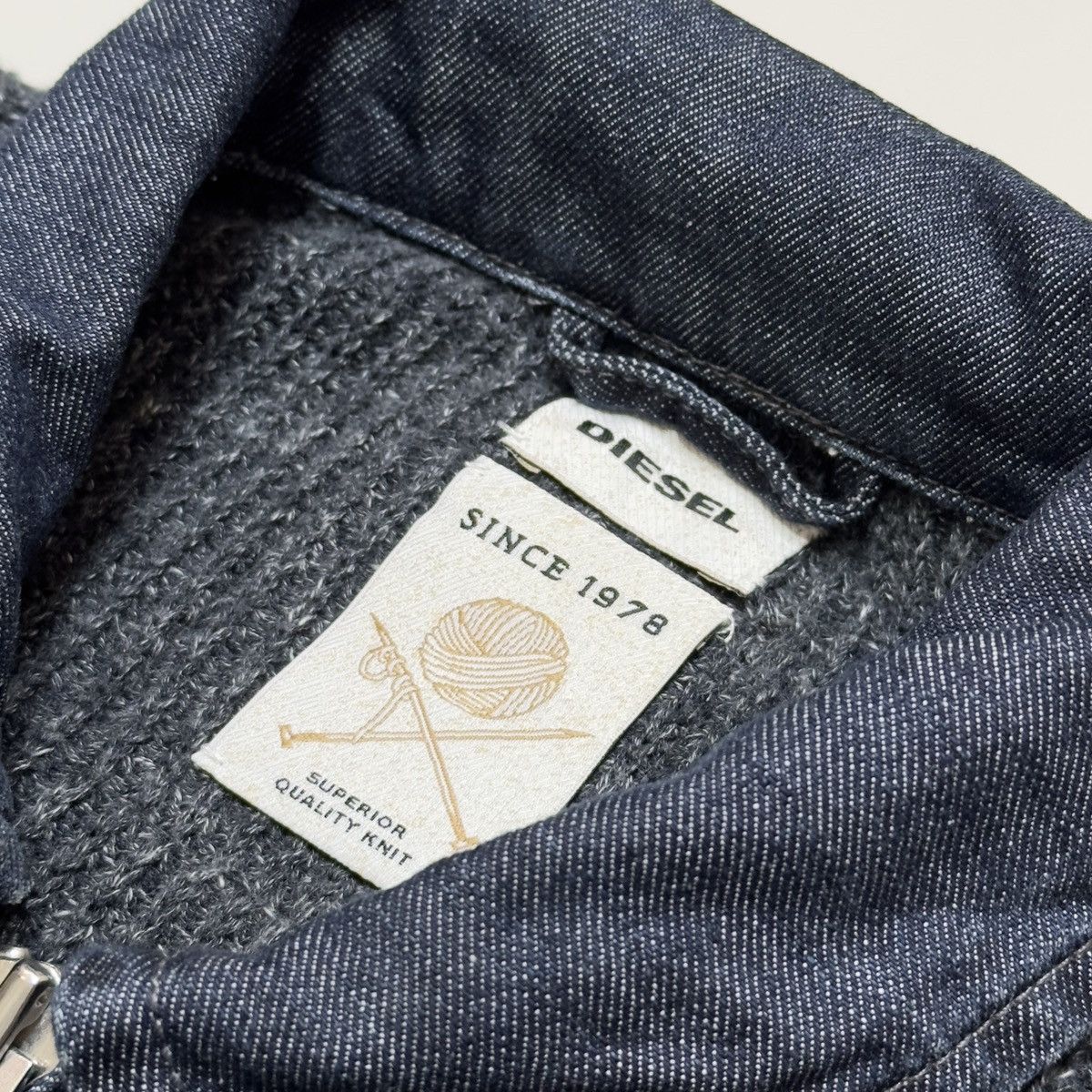 Diesel Diesel superior quality knit zip sweater Size US L / EU 52-54 / 3 - 4 Thumbnail