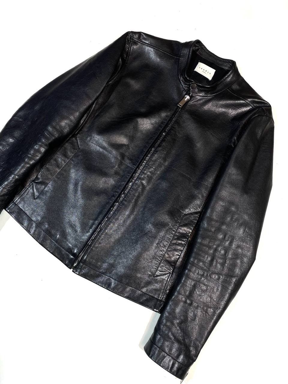 Sandro Sandro Paris Men Leather Jacket Black Biker Motorcycle Size US L / EU 52-54 / 3 - 3 Thumbnail