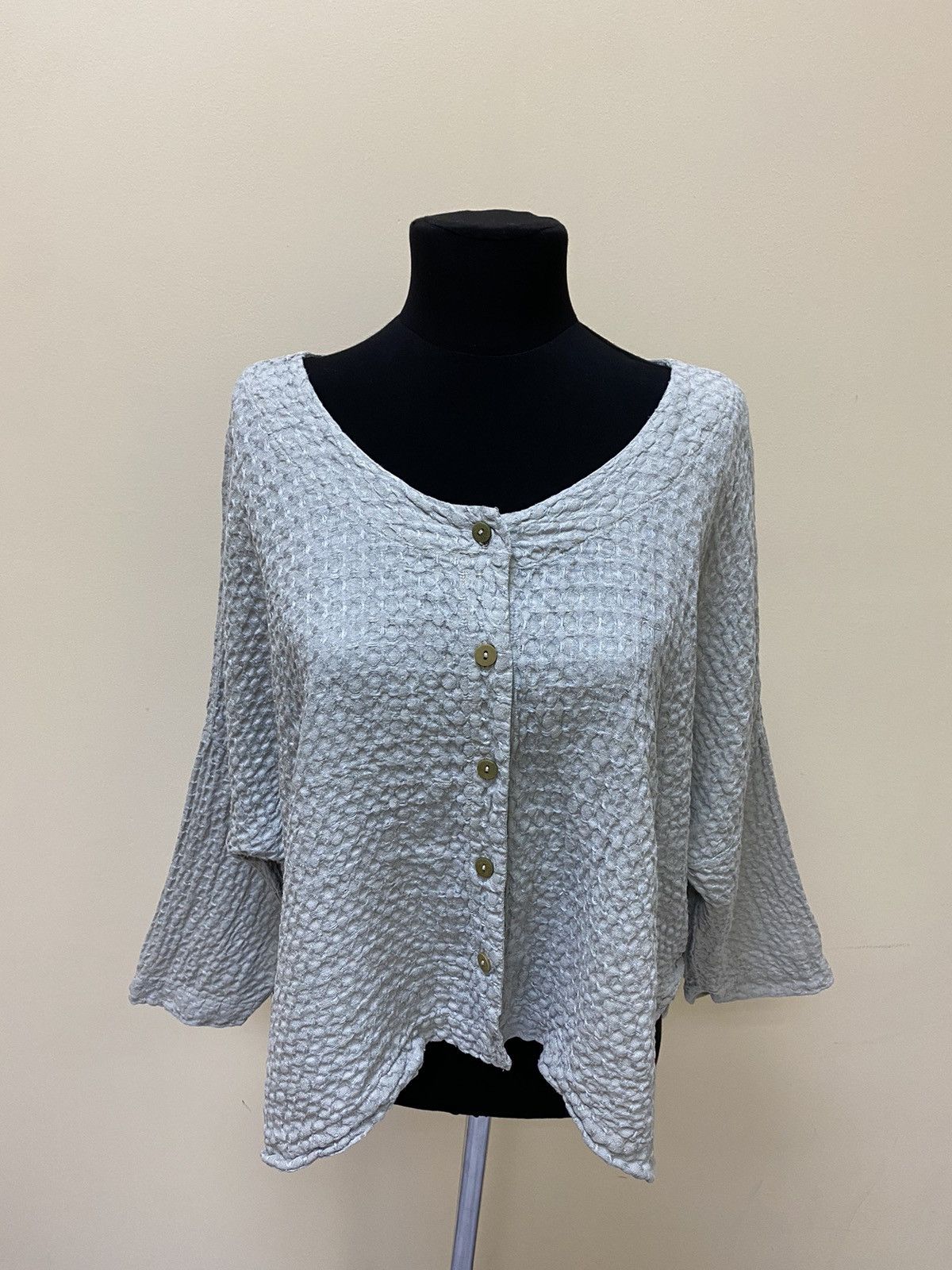 Other Grizas Womens Oversized Linen Grey Cardigan Size S Size S / US 4 / IT 40 - 4 Thumbnail