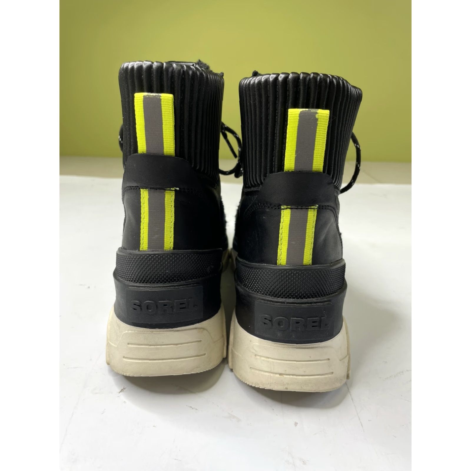 SOREL Sorel Brex Cozy Lace Up Waterproof Boots Black Sea Salt NL4812-010 Womens 9 Size US 9 / IT 39 - 7 Thumbnail