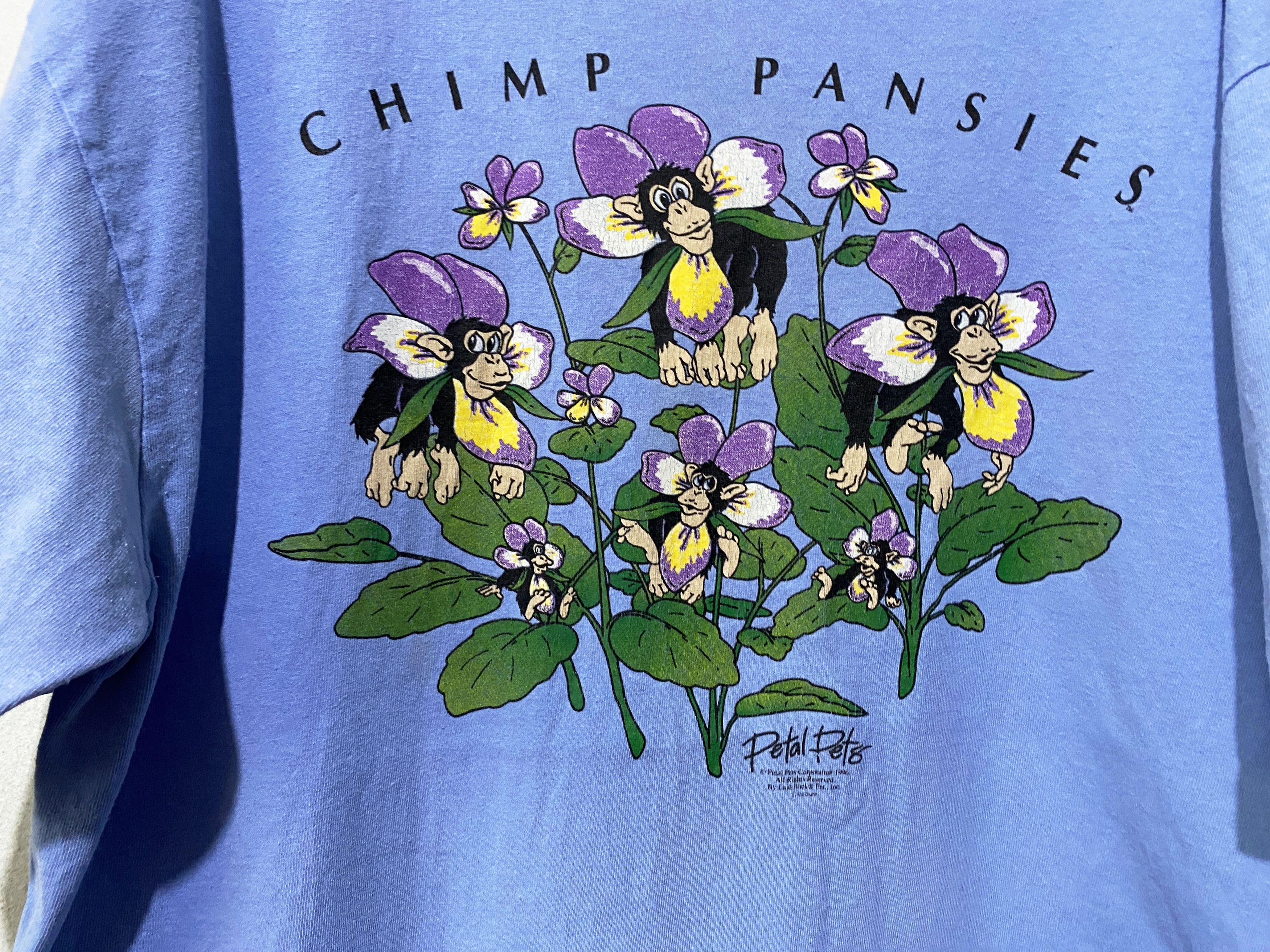 Vintage Vintage 1996 Chimp Pansies Petal Pets Shirt Size US L / EU 52-54 / 3 - 2 Thumbnail