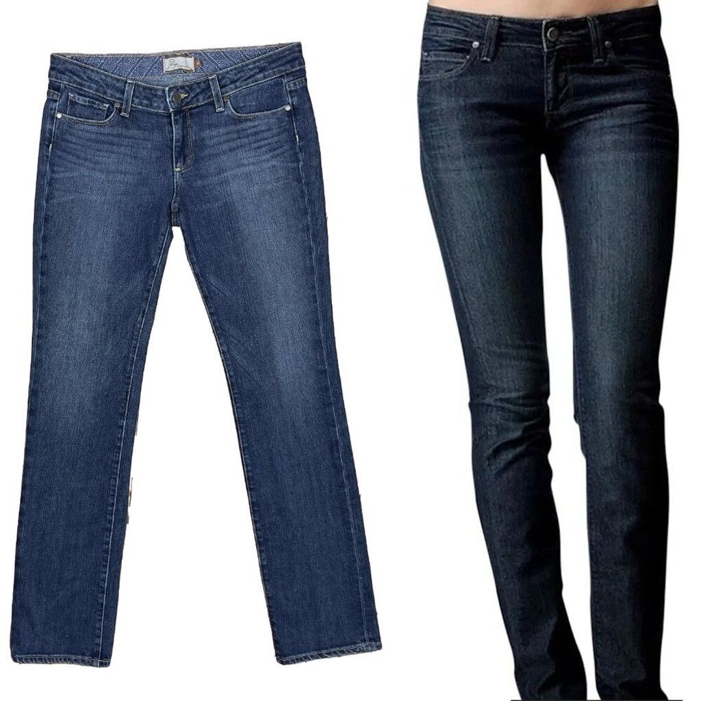 Paige PAIGE Denim Heights Y2K Jeans Straight Leg Medium wash sz 31 Size 31" - 1 Thumbnail