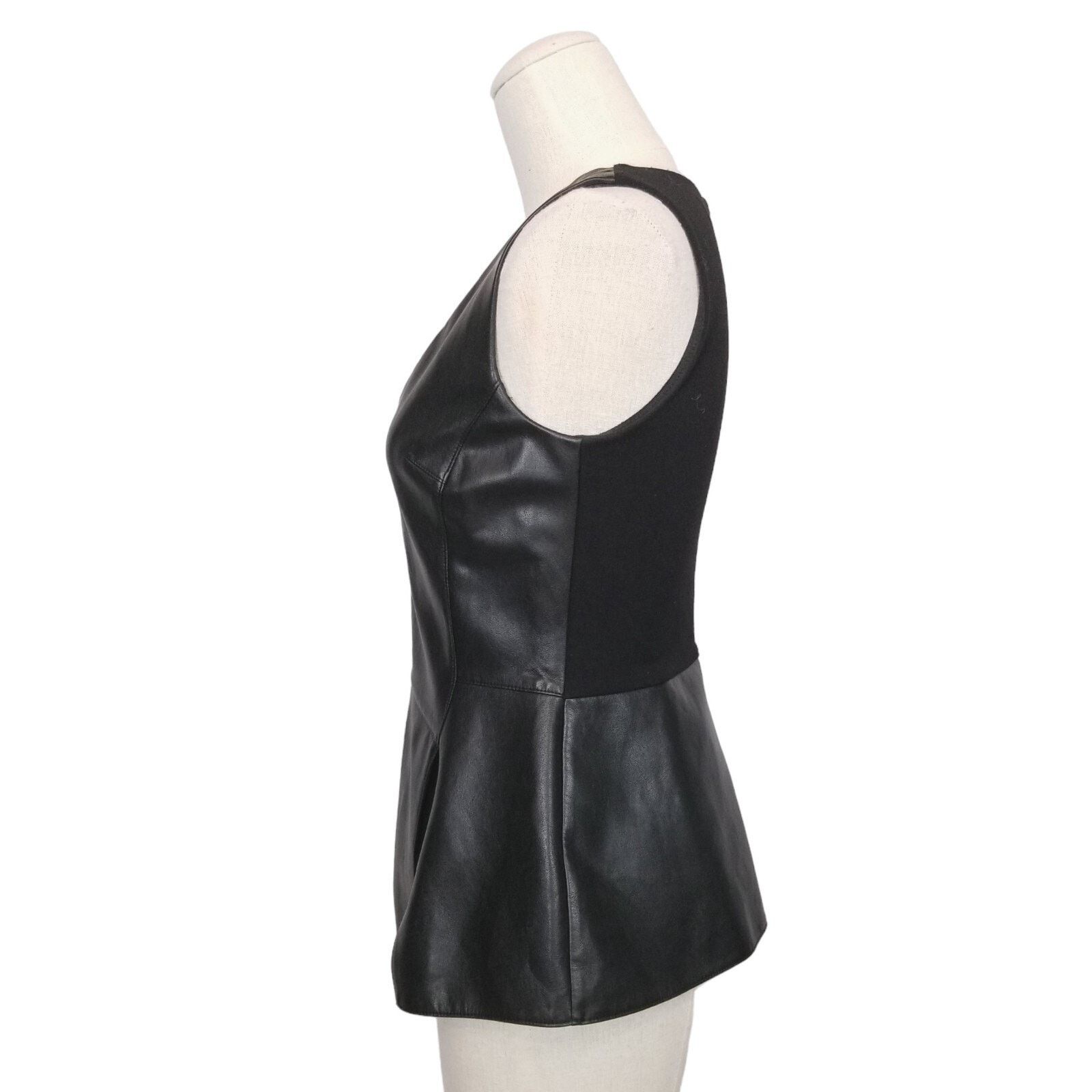 Bailey 44 Bailey 44 Gehry Sleeveless Peplum Tank Black Sz Small Size S / US 4 / IT 40 - 3 Thumbnail