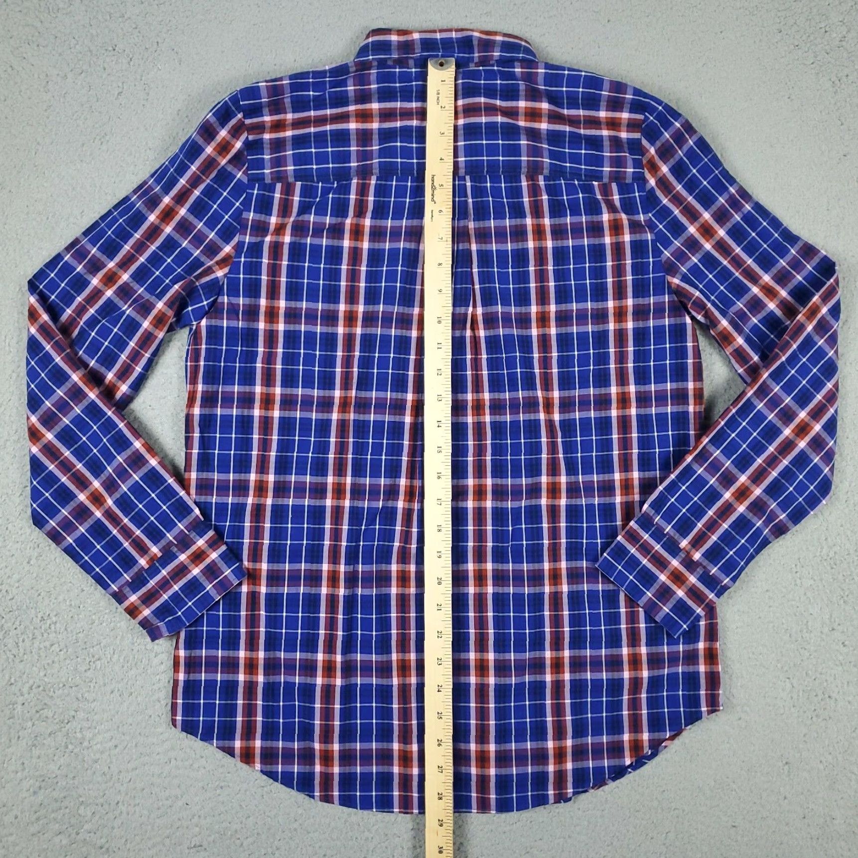 J.Crew VINTAGE J.CREW Blue Red Plaid Button-Up Shirt Women's Medium Long Sleeve Casual Size M / US 6-8 / IT 42-44 - 3 Thumbnail