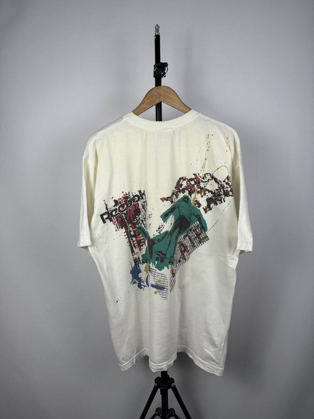 Reebok × Vintage Vintage Reebok T-shirts Sk8 Centre Logo 90s Grunge Y2K Size US XL / EU 56 / 4 - 1 Thumbnail