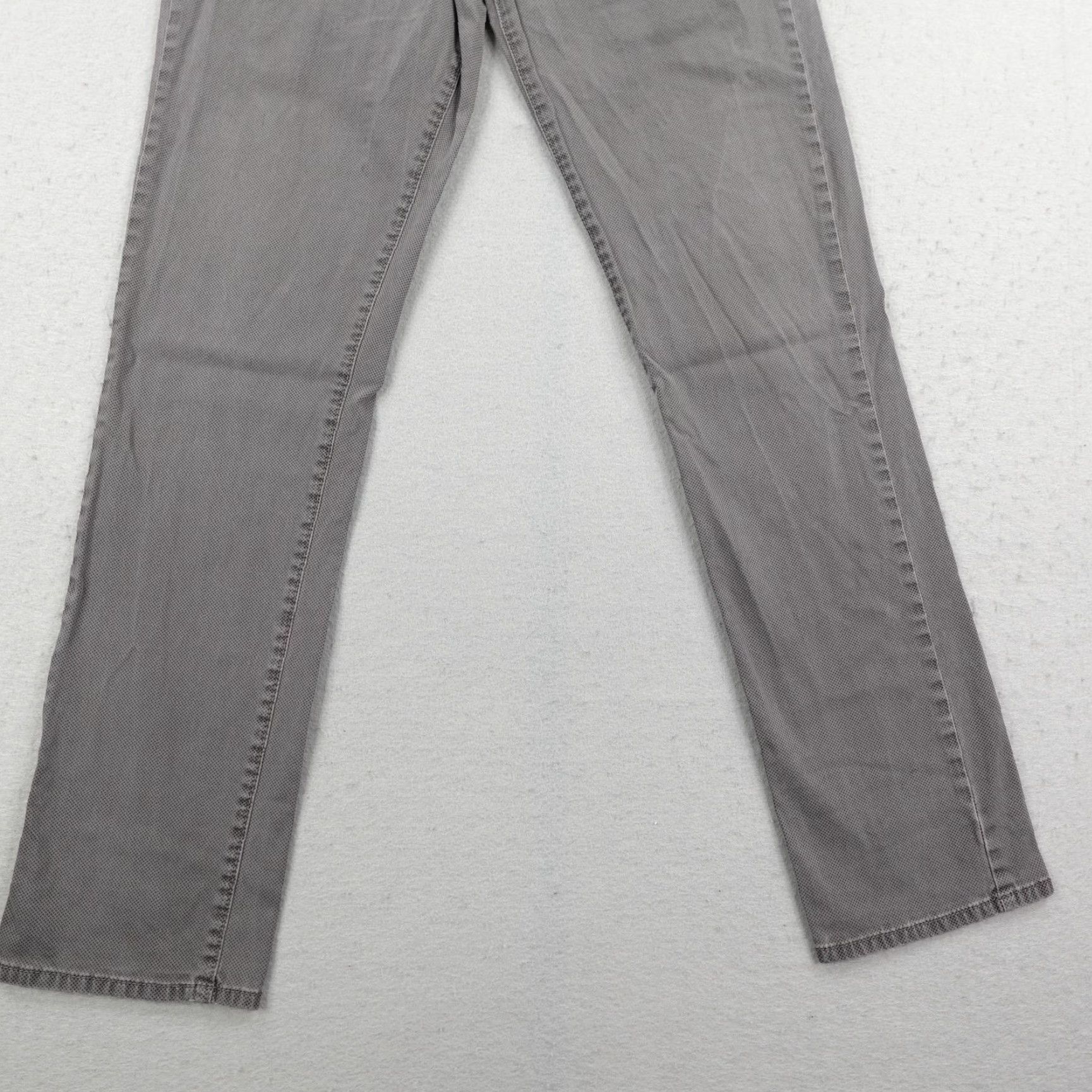 BRAX VINTAGE BRAX Cadiz Pure Slim Straight Fit 5-Pocket Chino Pants Gray Mens 30 x 32 Inseam Slim Flat Front Workwear Casual 90s? Size US 30 / EU 46 - 3 Thumbnail