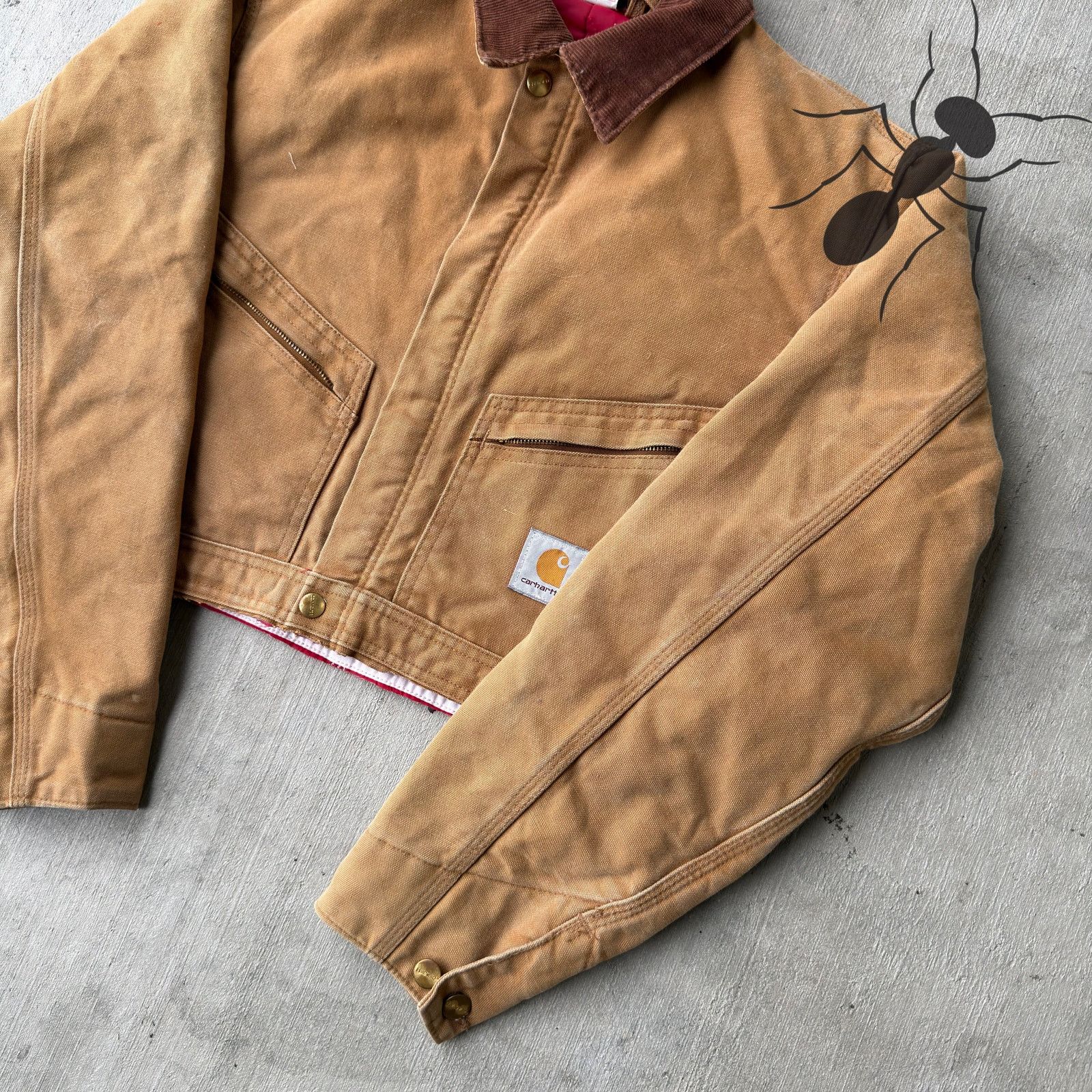 Carhartt × Vintage Carhartt brown cropped Detroit style work wear jacket Size US S / EU 44-46 / 1 - 4 Thumbnail
