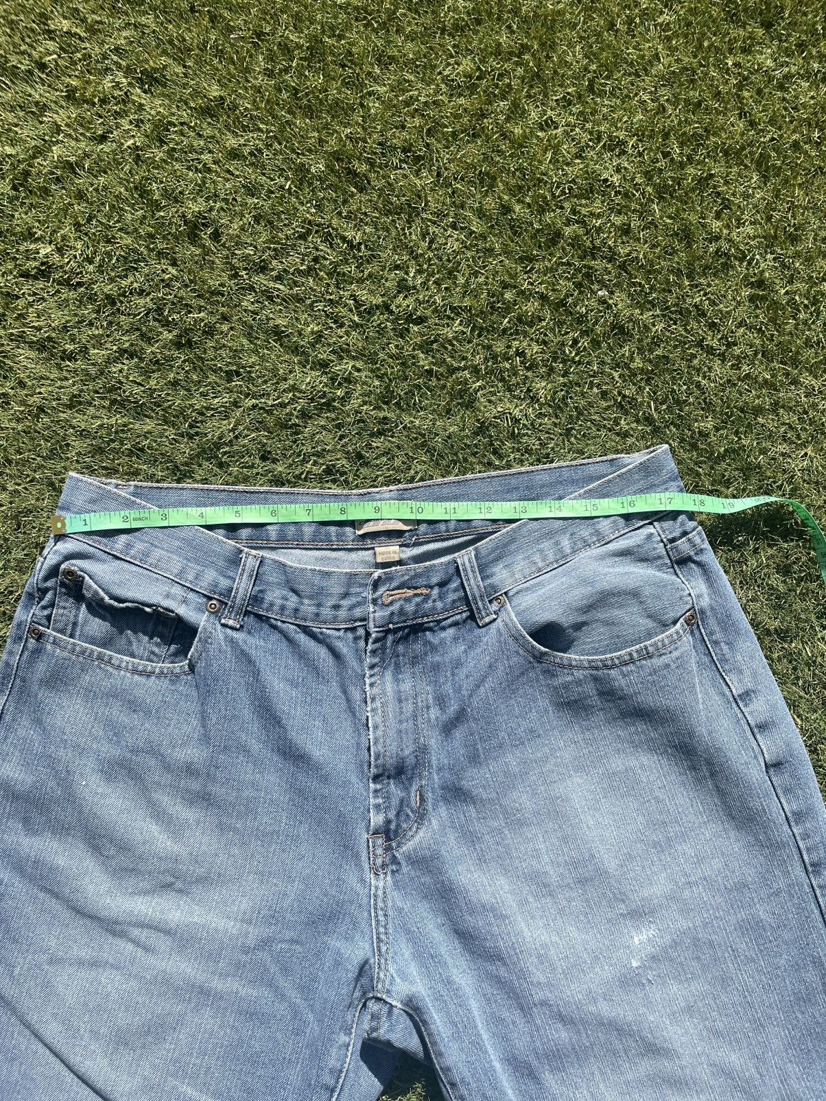 Oleg Cassini Oleg Cassini jeans shorts baggy size 36 blue no button Size US 36 / EU 52 - 4 Thumbnail