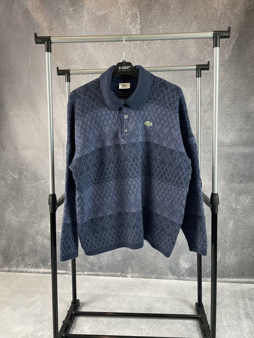Vintage rare Lacoste knit Aztec sweater