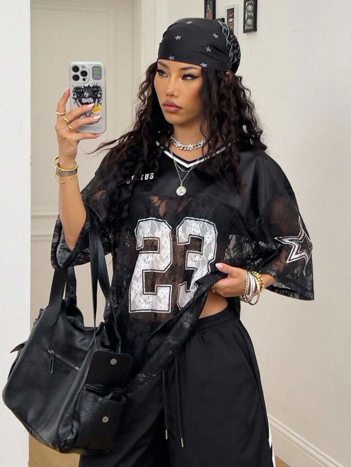 Other Genius 23 Lace Top Sexy Jersey Size ONE SIZE - 6 Thumbnail
