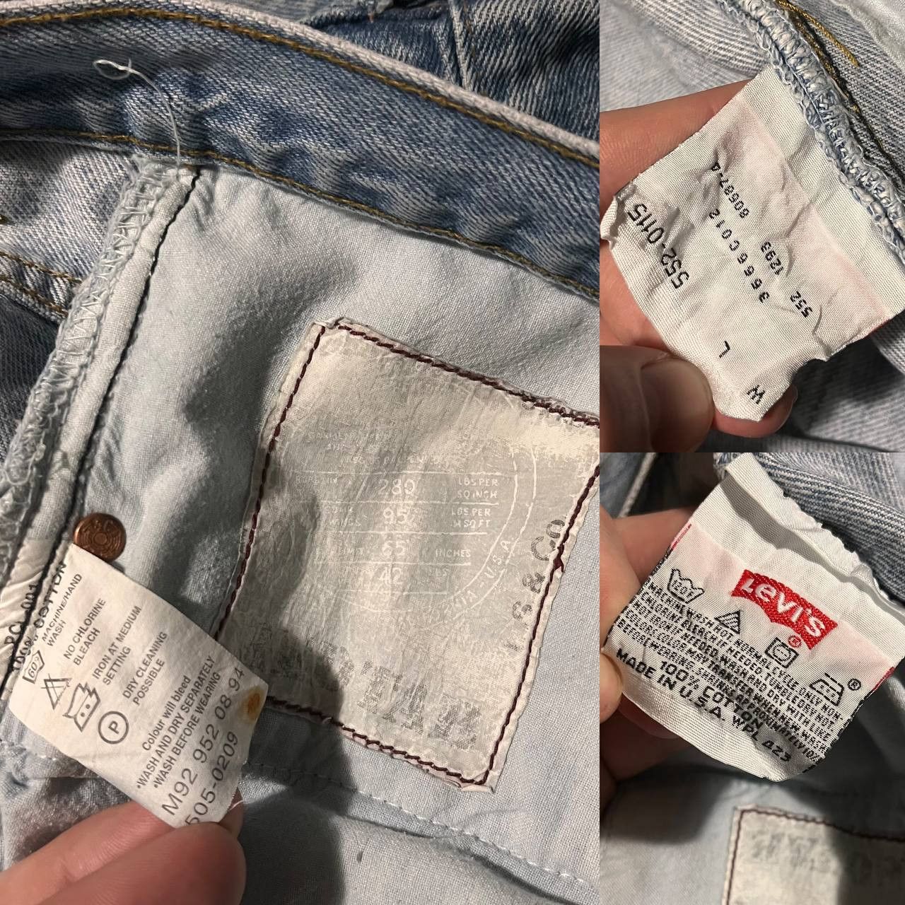 Levi's Vintage 90s Levis 501 Blue Denim Pants Made in USA Size US 40 / EU 56 - 14 Thumbnail