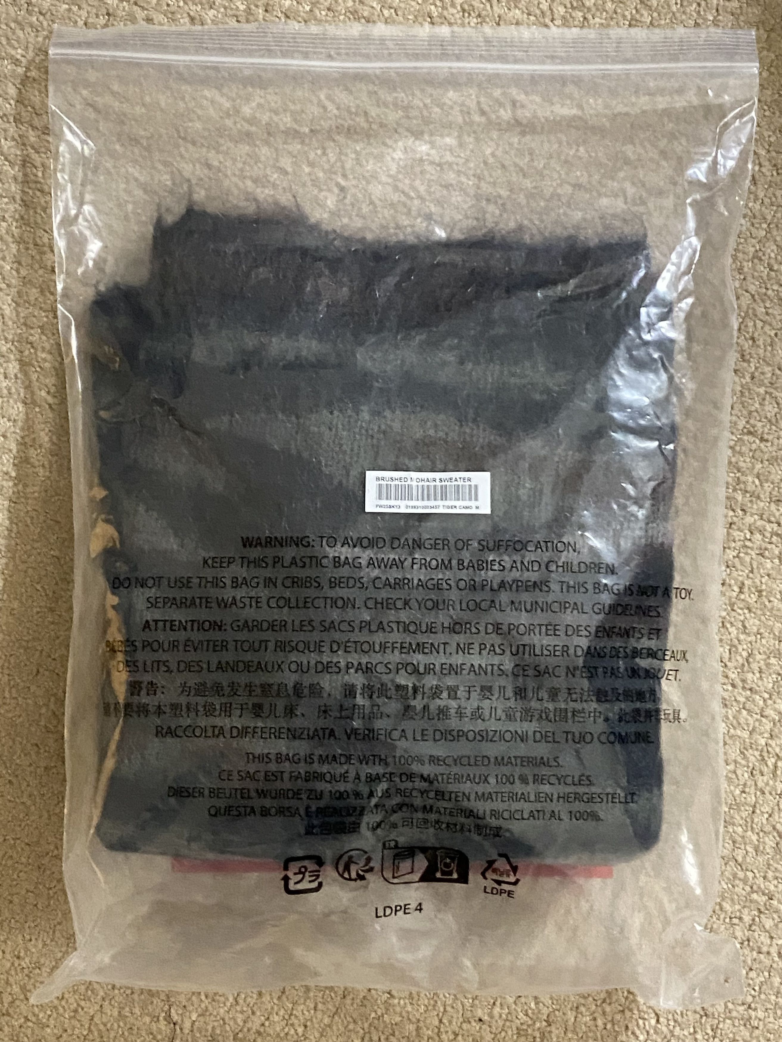 Supreme Supreme brushed mohair sweater tiger camo Size US M / EU 48-50 / 2 - 4 Thumbnail
