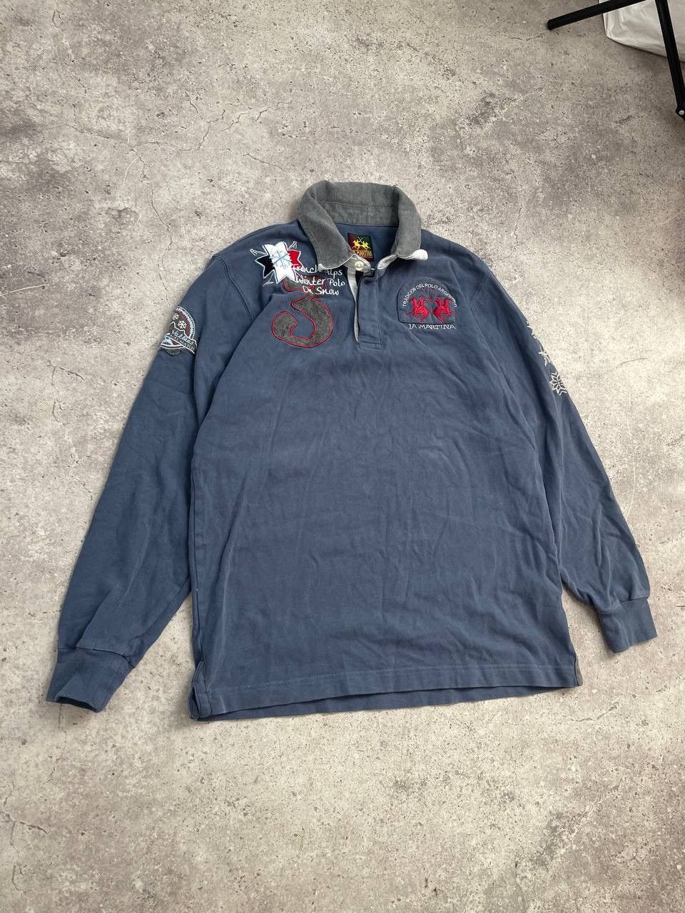 La Martina La Martina Rugby Long Sleeve Polo Men’s Size L Size US L / EU 52-54 / 3 - 2 Thumbnail