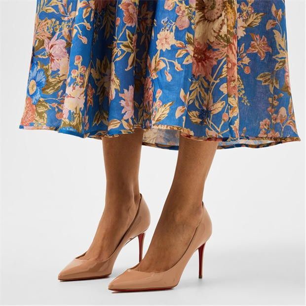 Christian Louboutin Kate 85mm Patent Leather Pumps Size US 7.5 / IT 37.5 - 2 Thumbnail