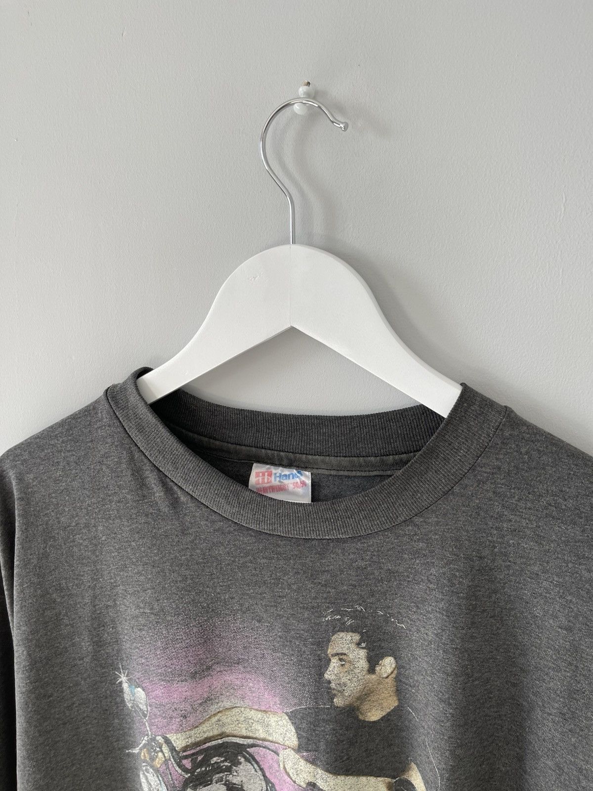 Band Tees Vintage 1992 Elvis Presley American Classic Hanes T-shirt Size US XL / EU 56 / 4 - 4 Thumbnail