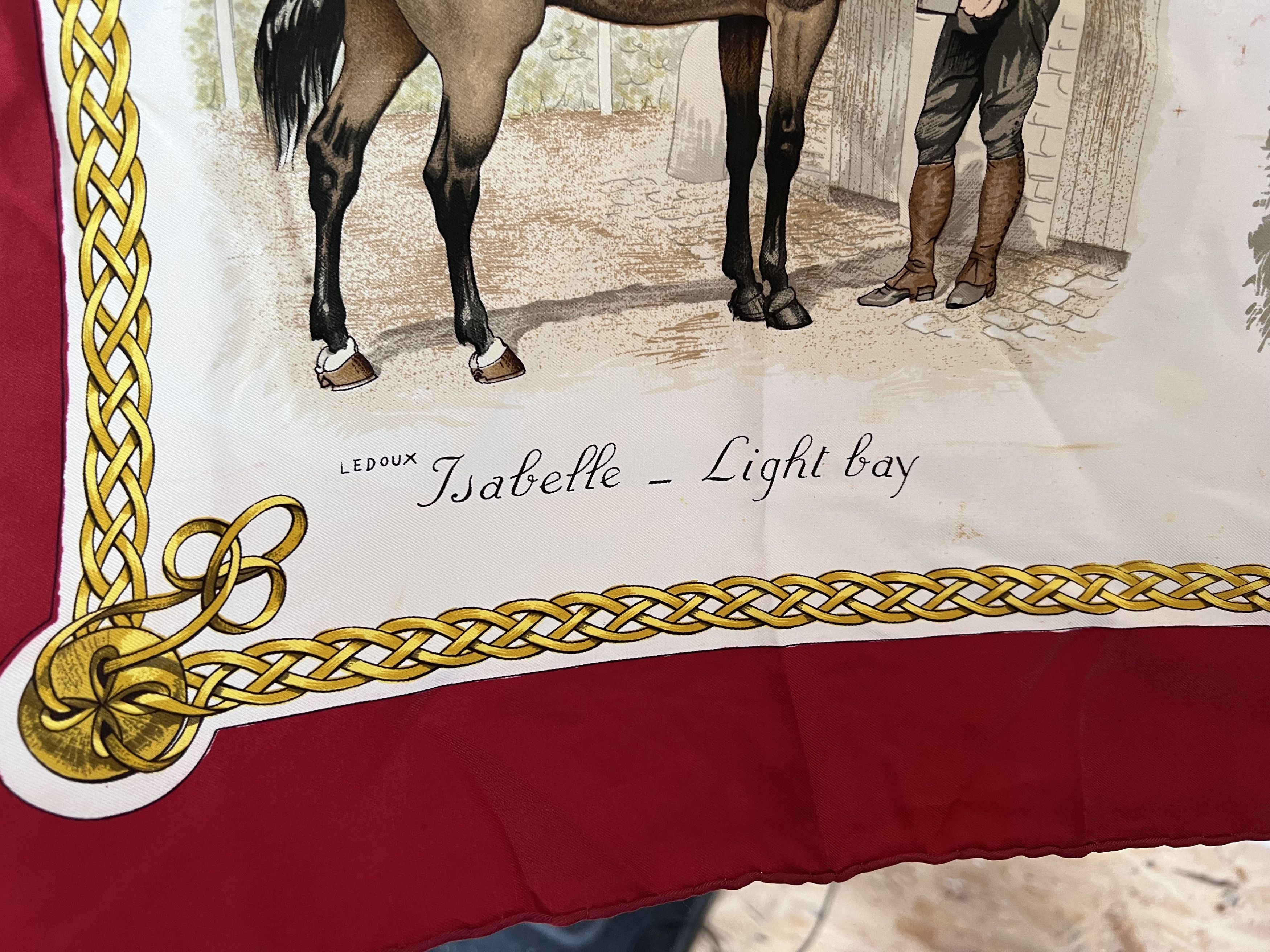 Hermes HERMES SILK SCARF LES ROBES CARRE PHILIPPE LEDOUX HAND ROLL Size ONE SIZE - 8 Thumbnail
