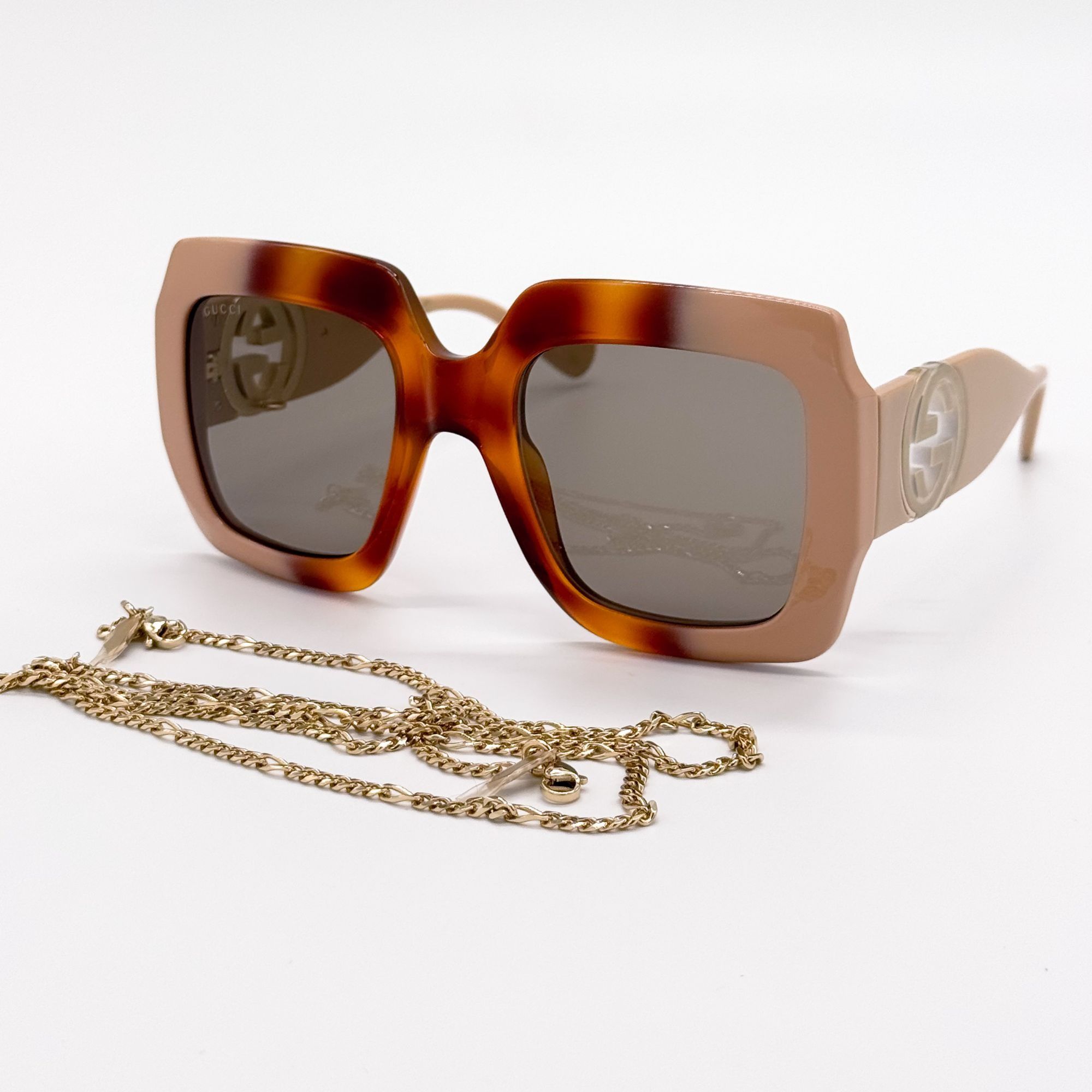 Gucci NEW GUCCI SUNGLASSES GG1022S 003 HAVANA WOMEN GUCCI Size ONE SIZE - 1 Thumbnail