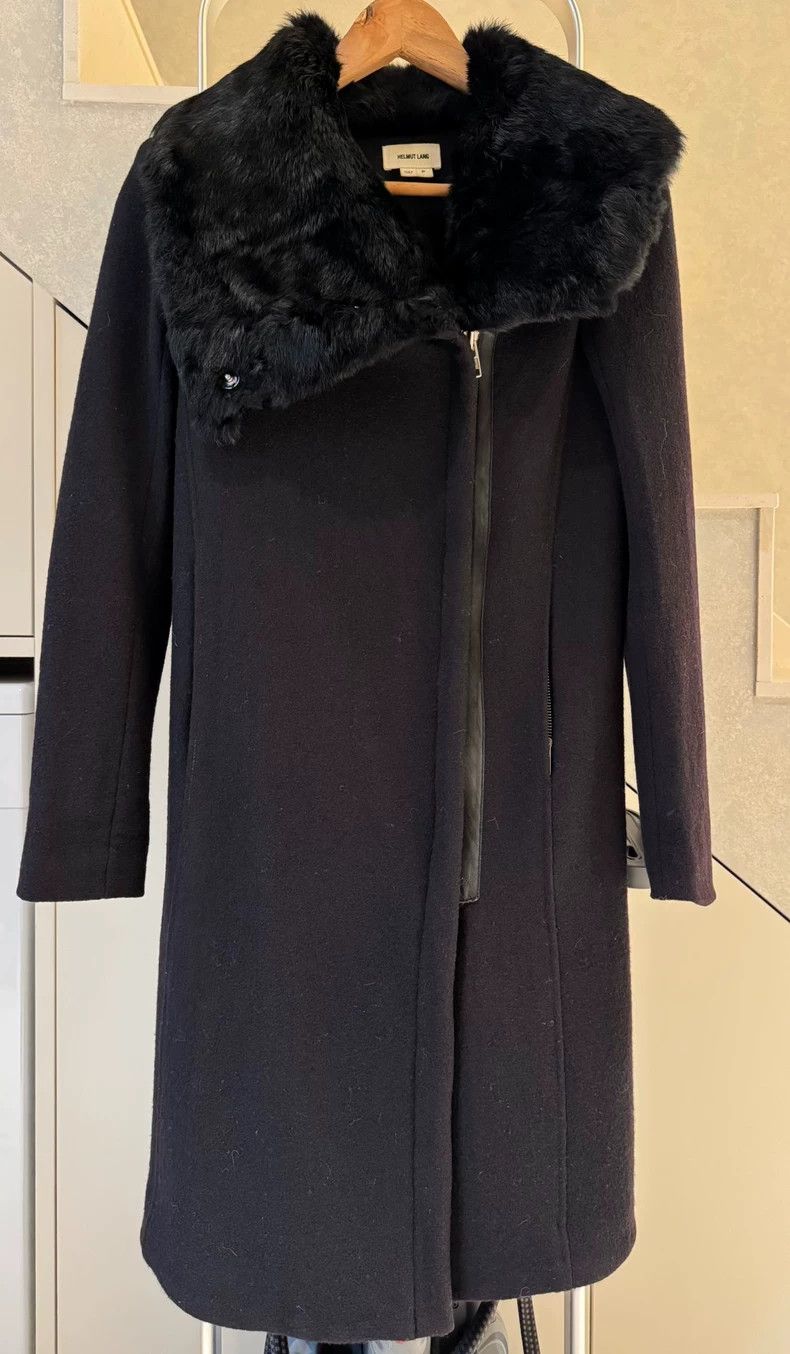 Helmut Lang HELMUT LANG sizeP Black textured fur real rabbit hair long Size XS / US 0-2 / IT 36-38 - 1 Thumbnail