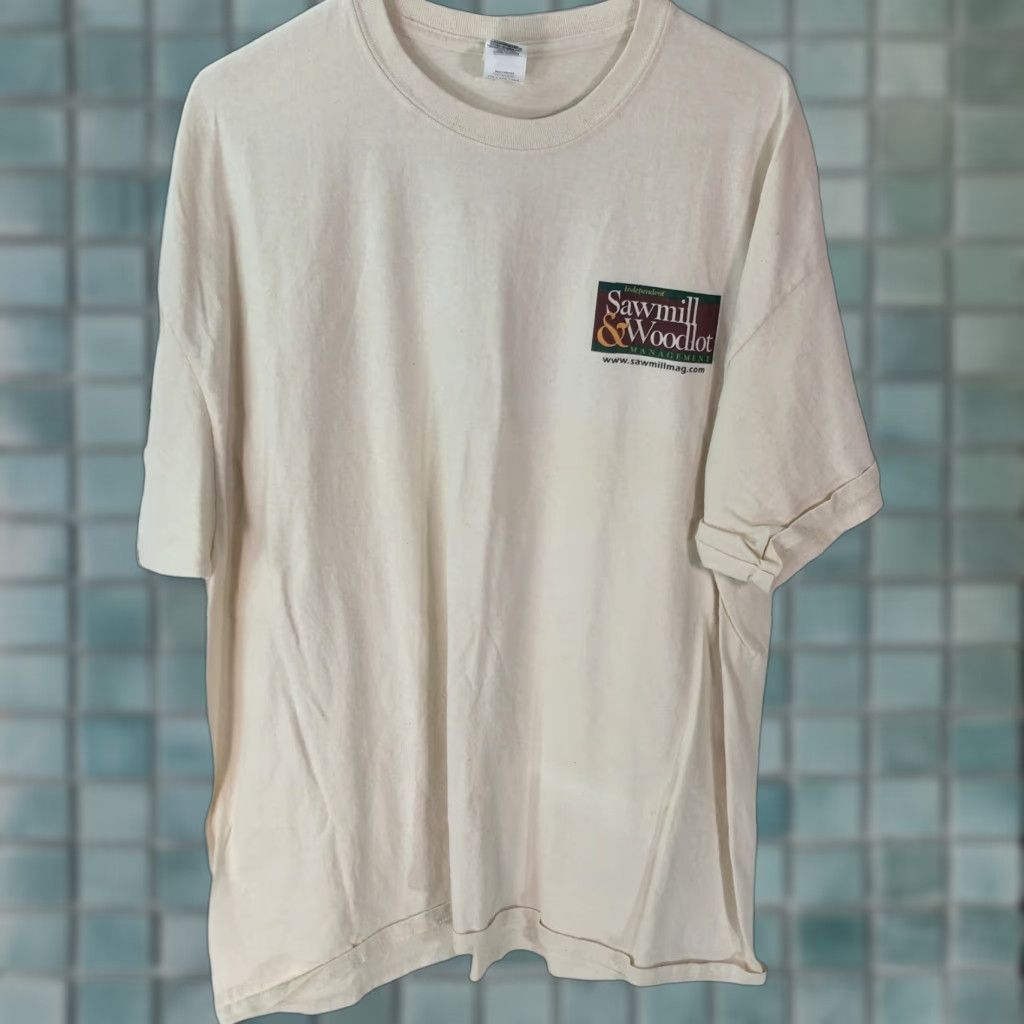 Gildan Gildan Men's T-Shirt Size XXL Crew Neck Short Sleeve Beige Firewood Shoot Out Graphic Casual Summer Fall Winter Size US XXL / EU 58 / 5 - 1 Thumbnail