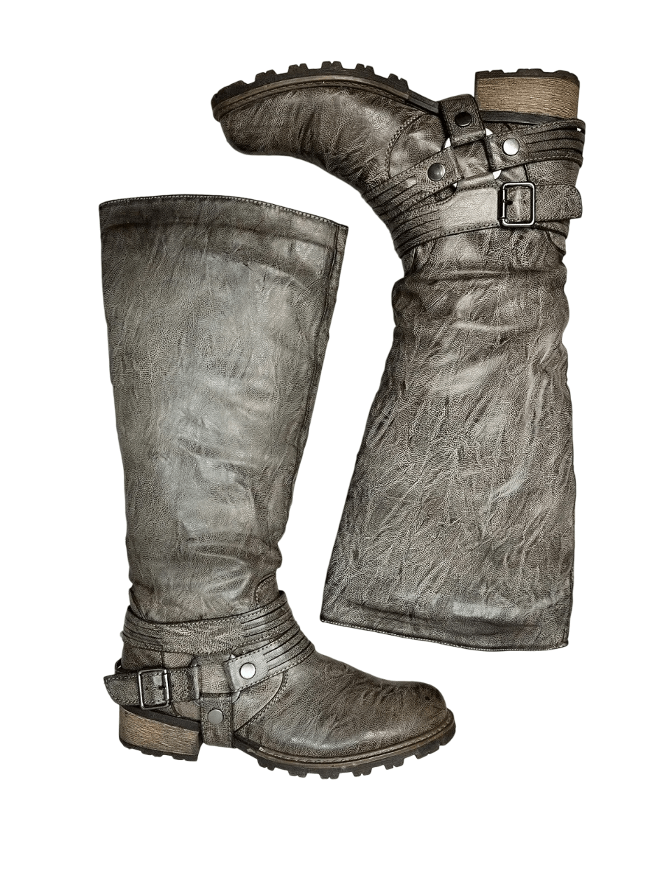 Western Rise Vintage High Boots Leather Rick Owens Style Western Opium Size US 8 / EU 41 - 4 Thumbnail